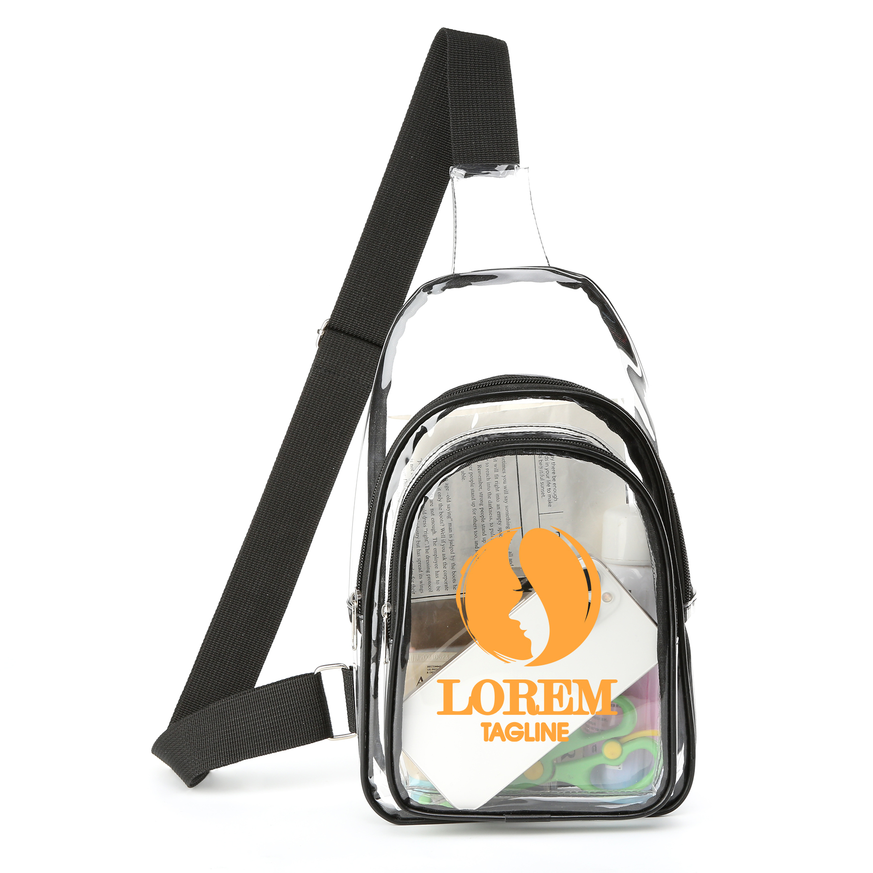Transparent PVC Sling Pack