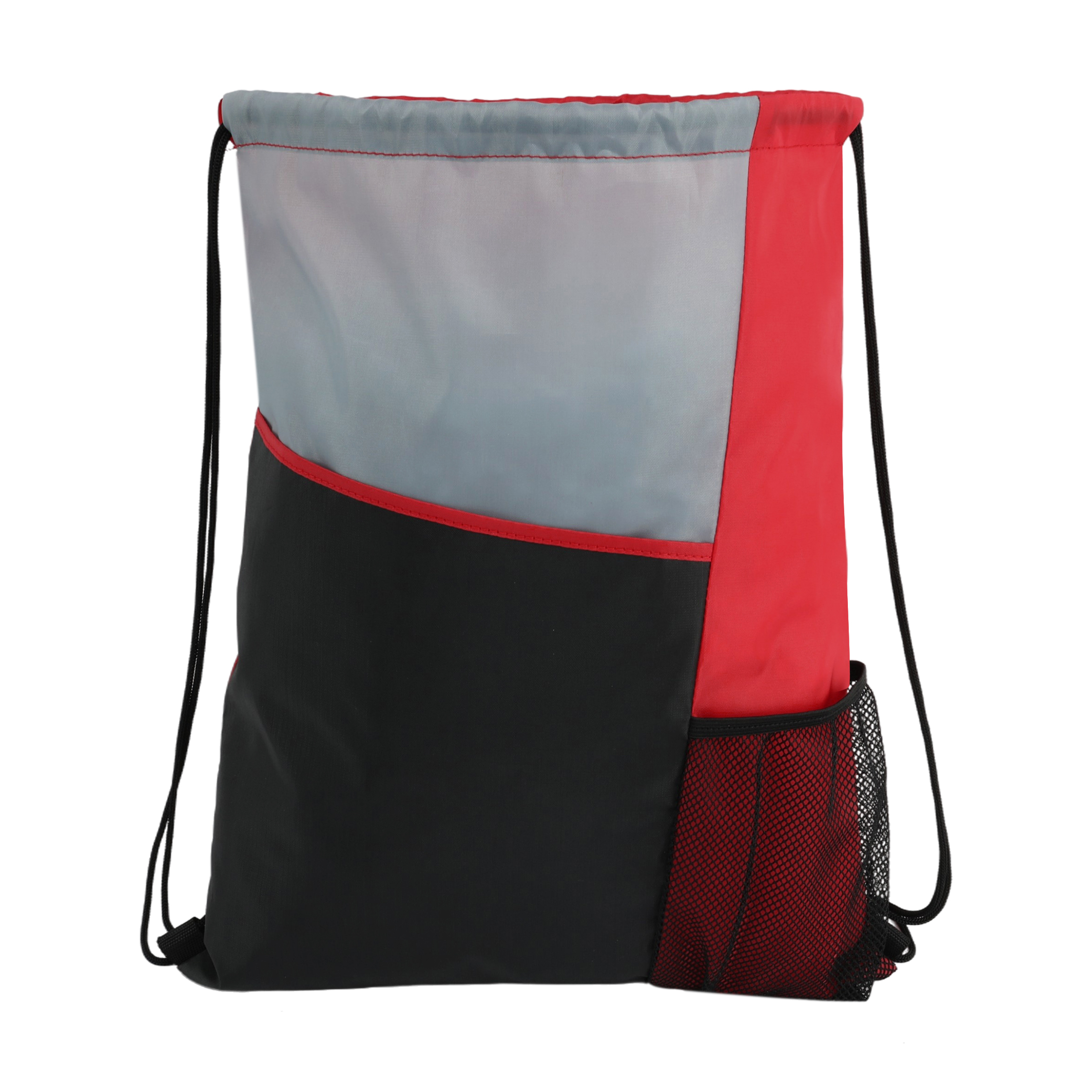 Slant Pocket Drawstring Backpack
