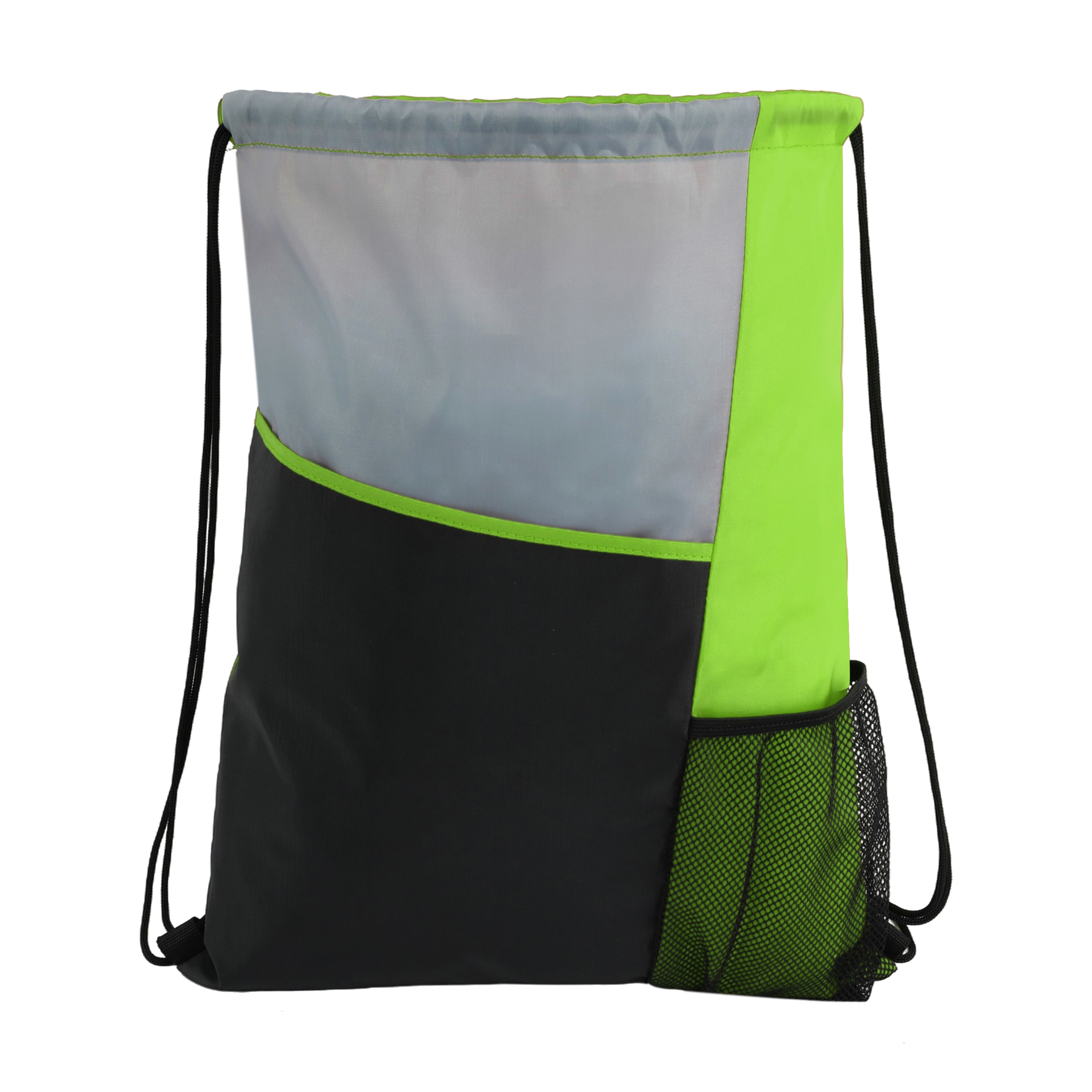 Slant Pocket Drawstring Backpack