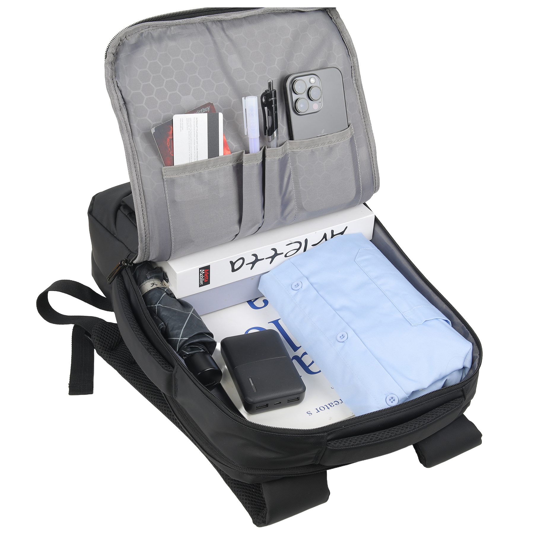3 - in - 1 Convertible PU Leather Laptop Backpack