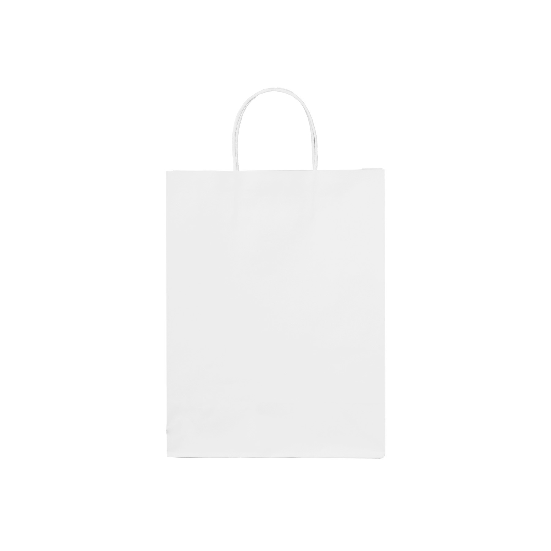 White Kraft Paper Grocery Tote Bag