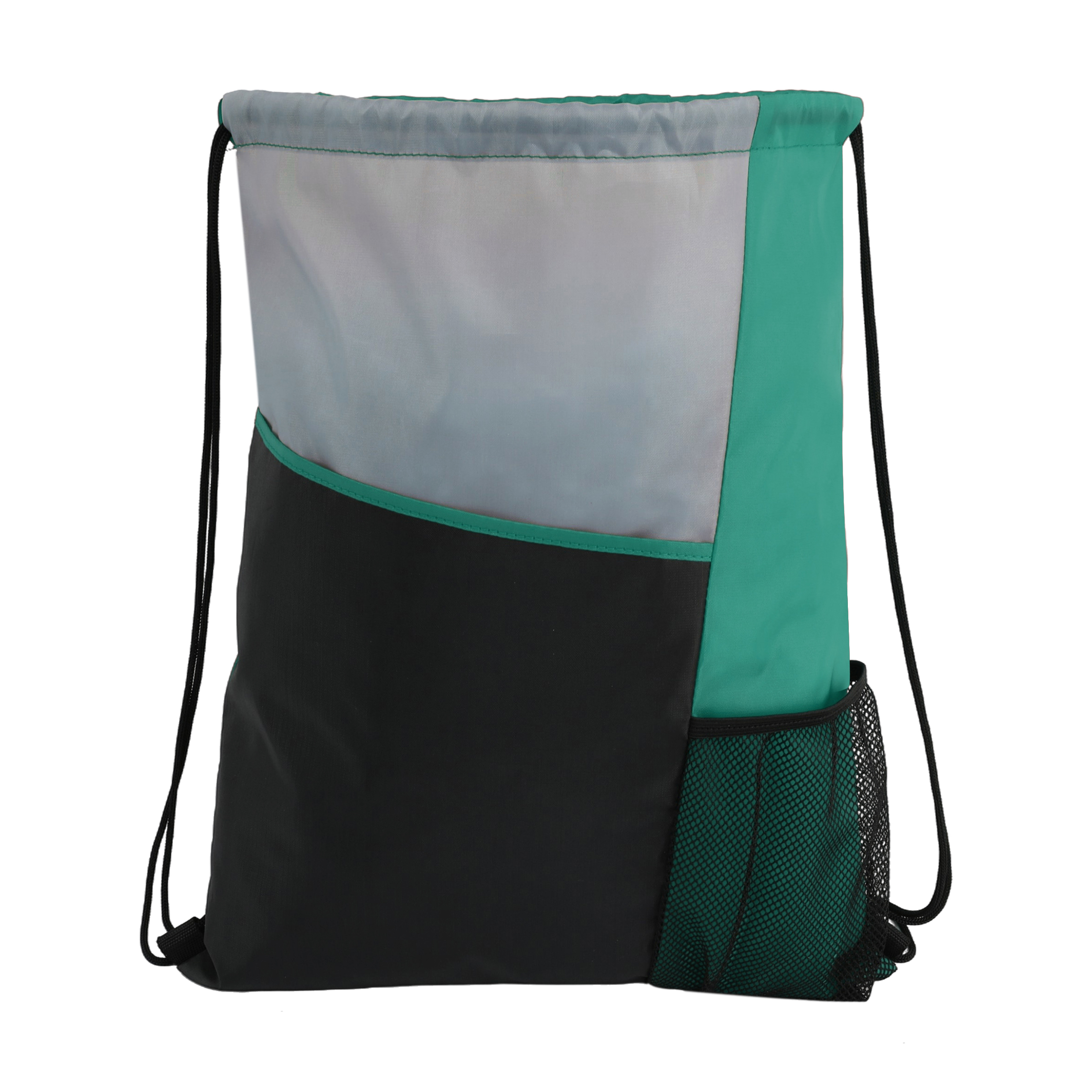 Slant Pocket Drawstring Backpack