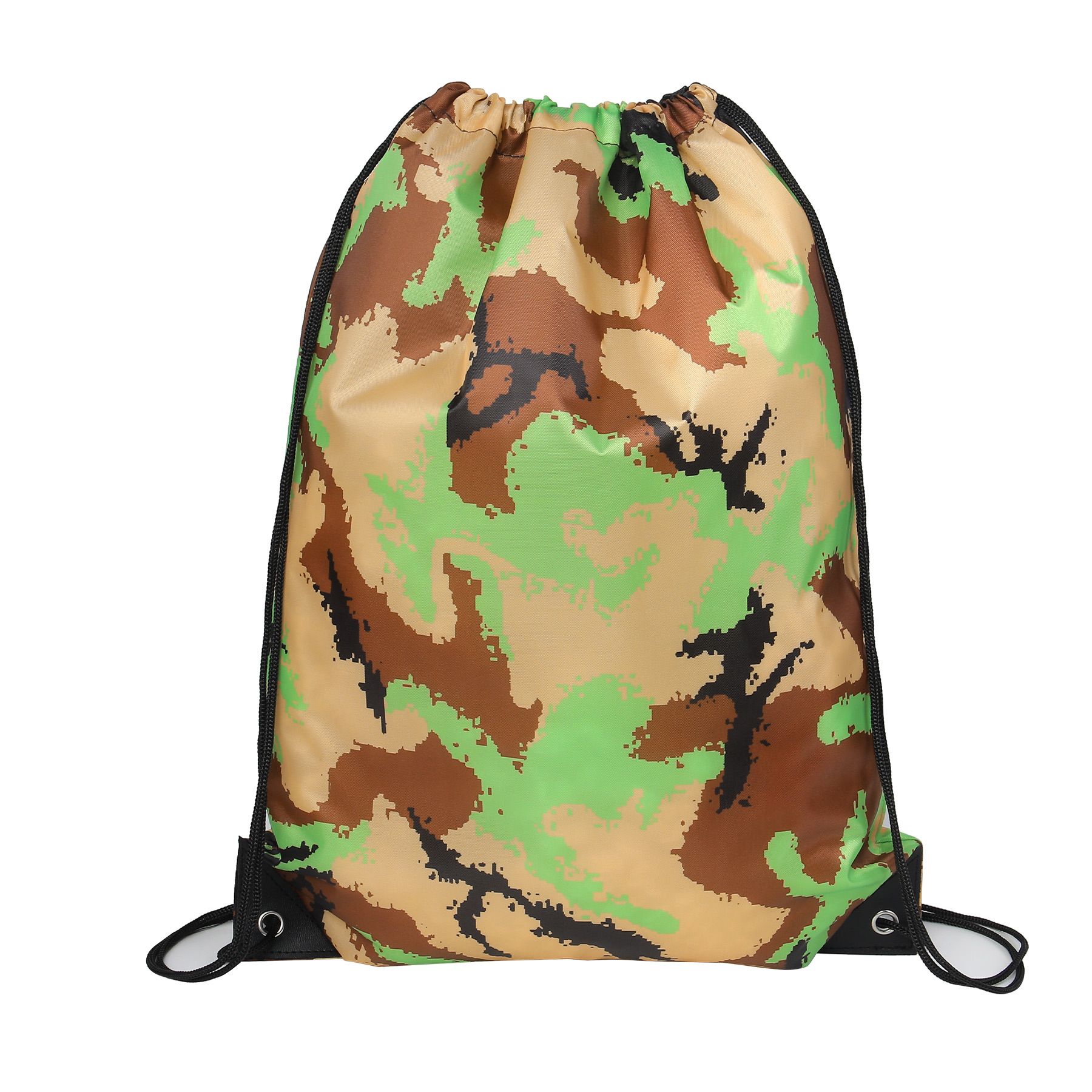 Waterproof 210D Camo Drawstring Backpack