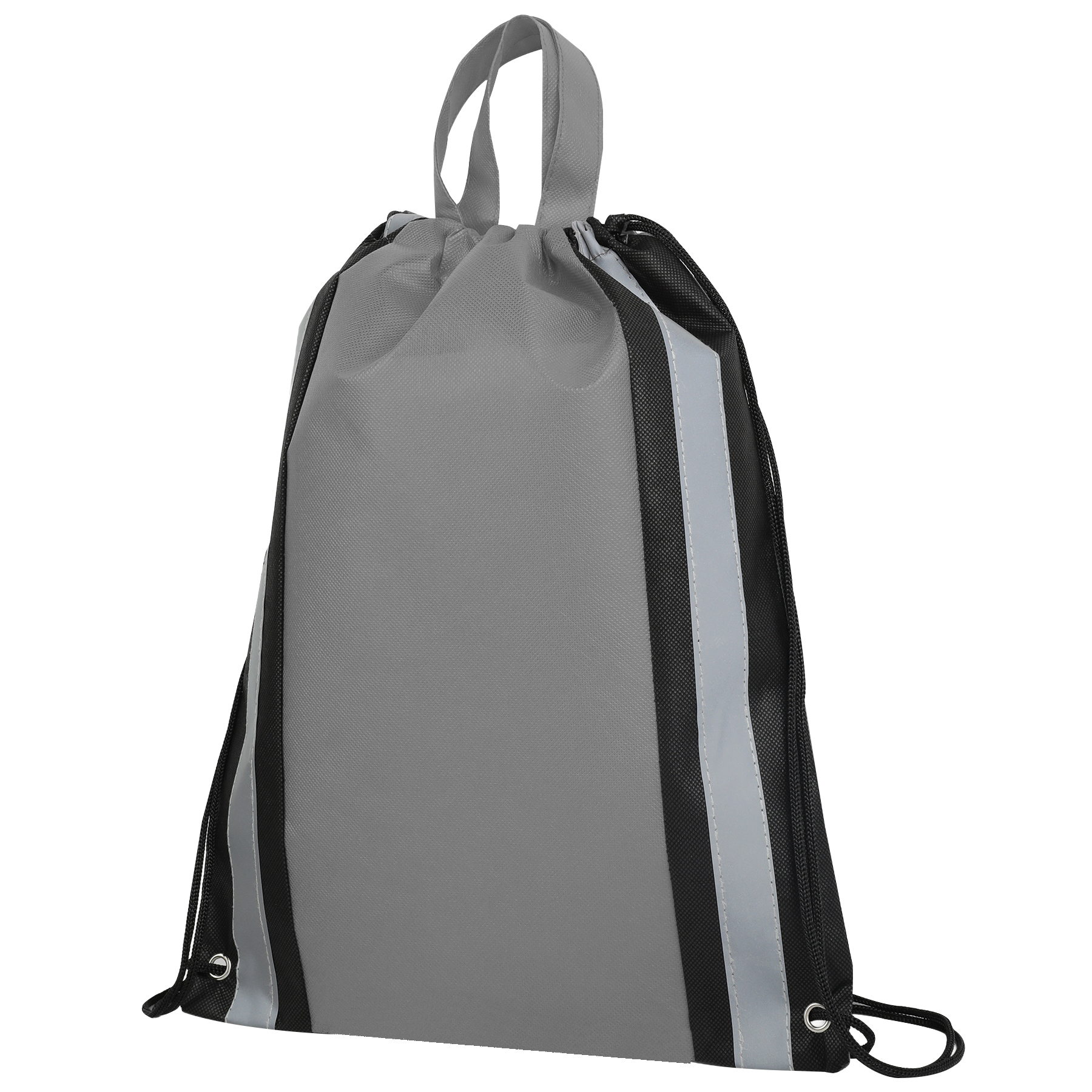 Reflective Strip Non-Woven Drawstring Bag