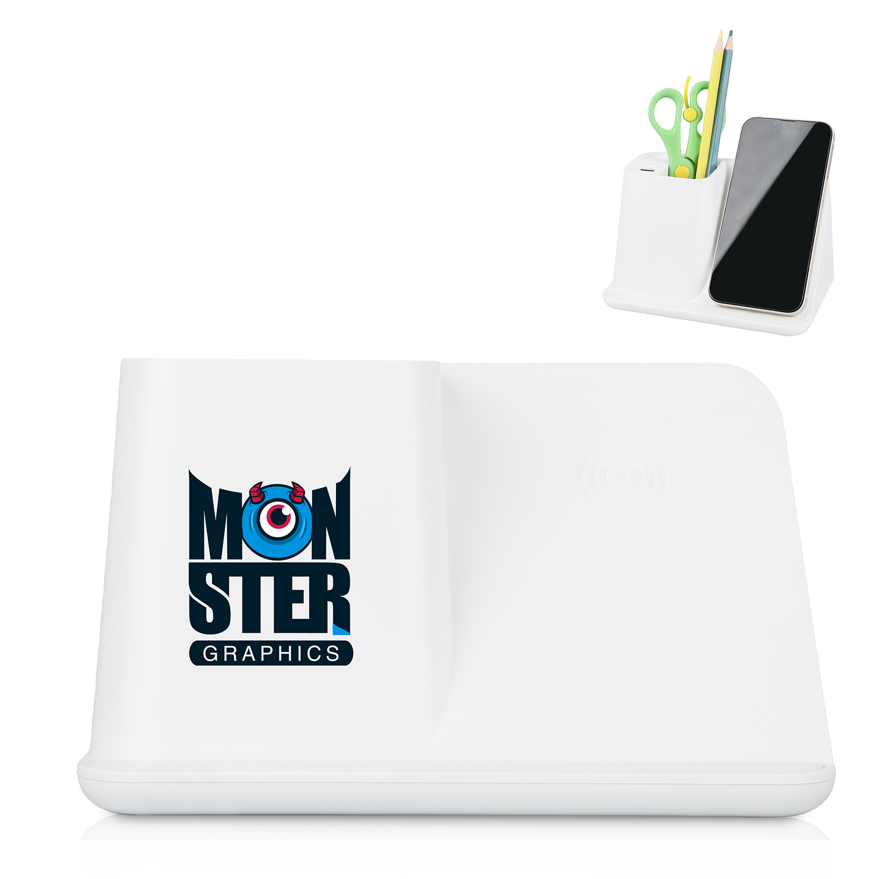 Multi - Function Pen Holder with Wireless Charging