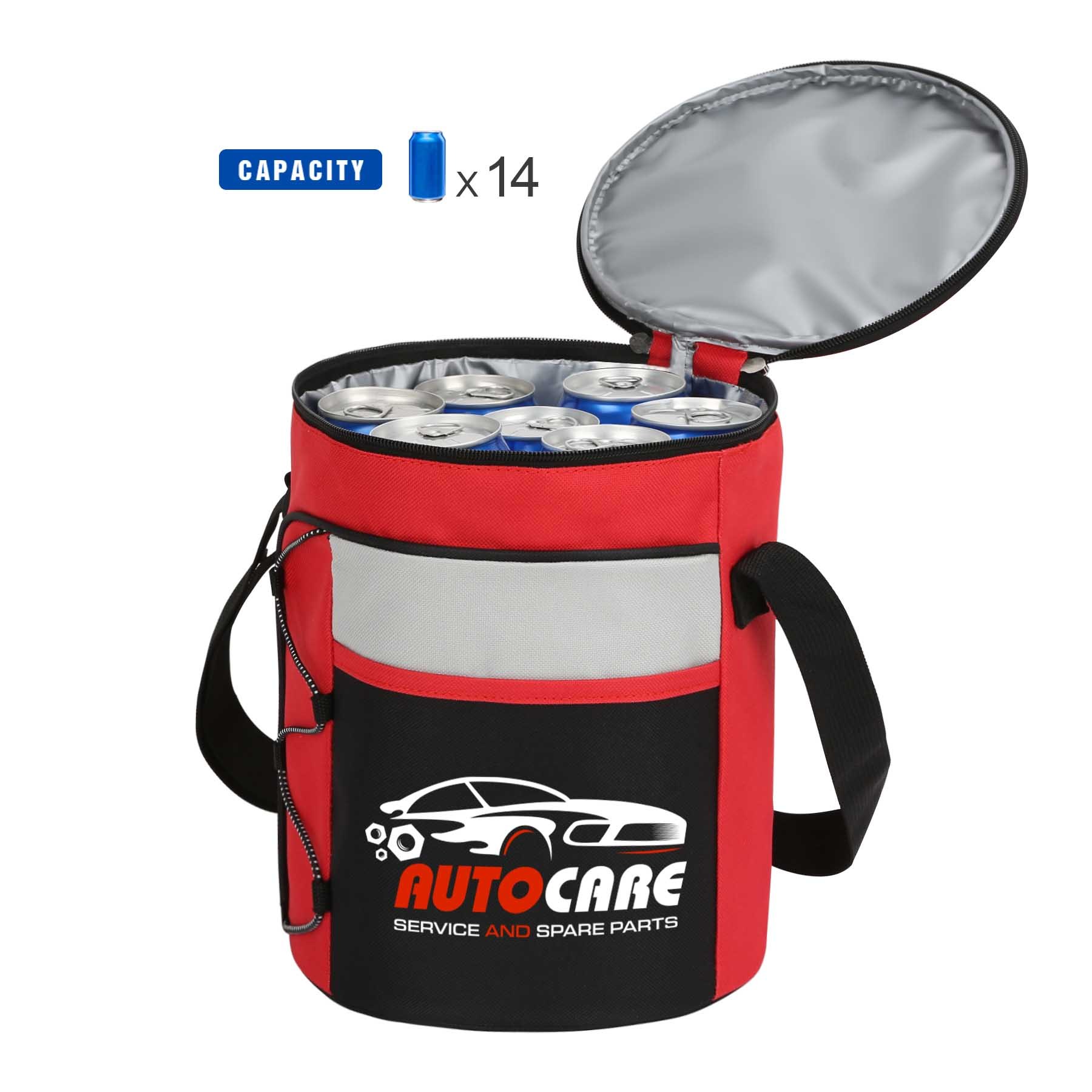 14-Can Insulated Barrel Cooler Bag