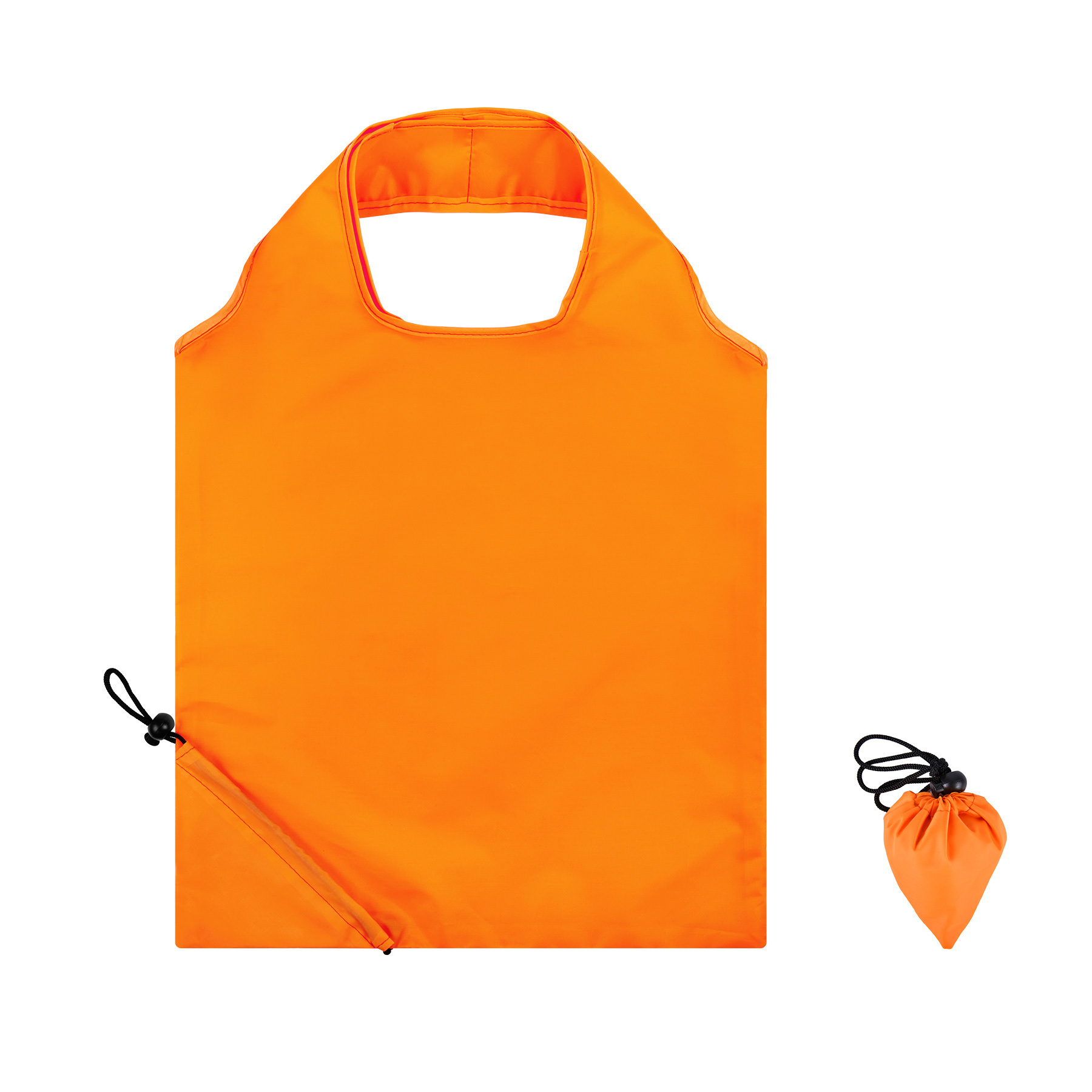 Collapsible Drawstring Shopping Tote