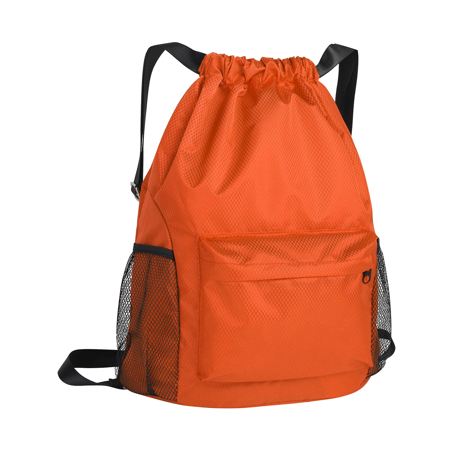 Waterproof Backpack with Drawstring and Mesh Pockets