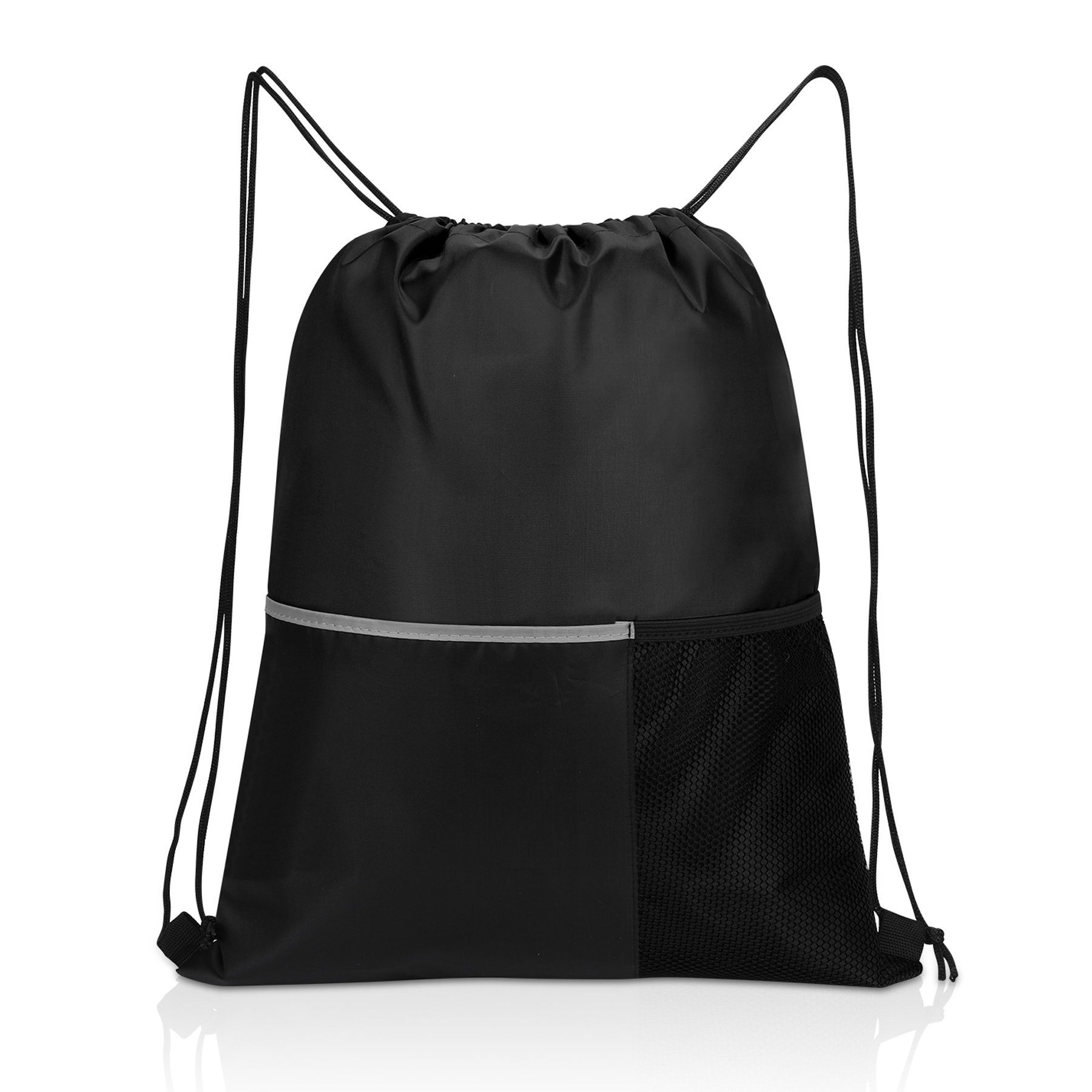 Dual Pocket Drawstring Bag