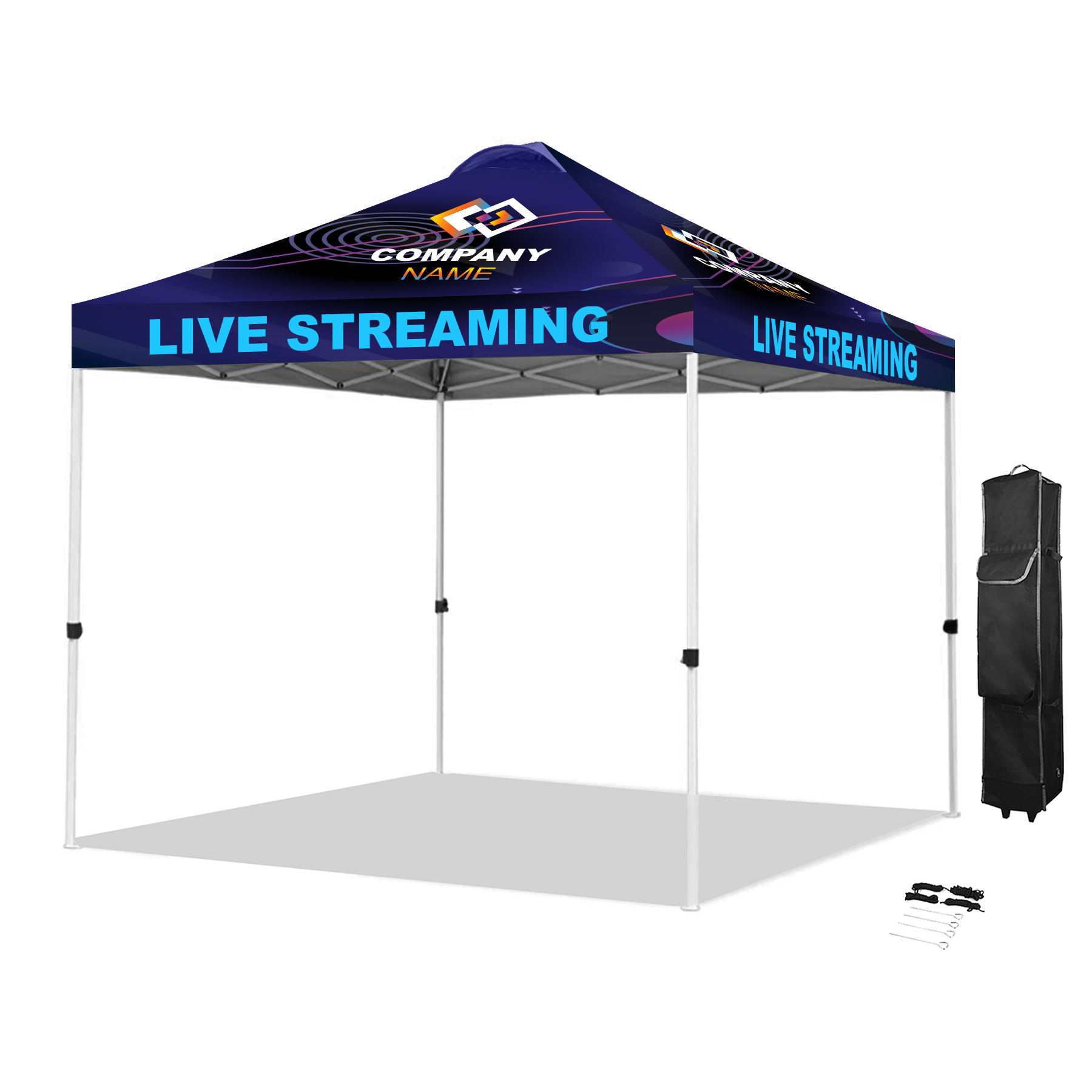 10' Pop-Up Shade Tent - Ventilated 600D Polyester