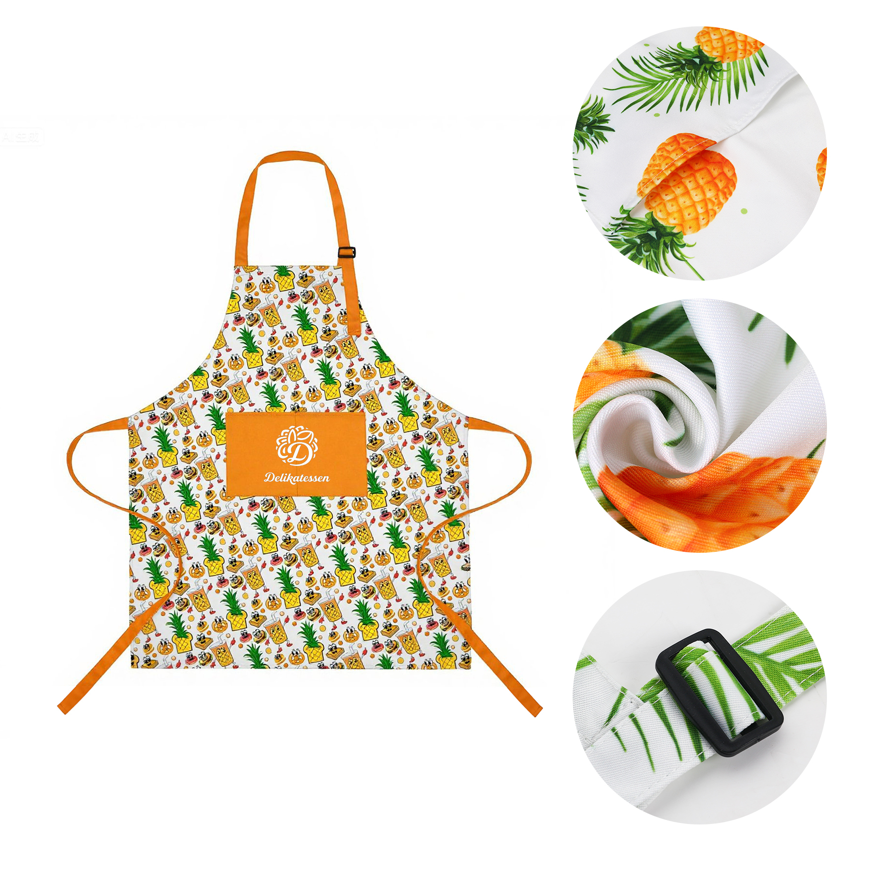 Adjustable Neck Full-Length Sublimation Apron