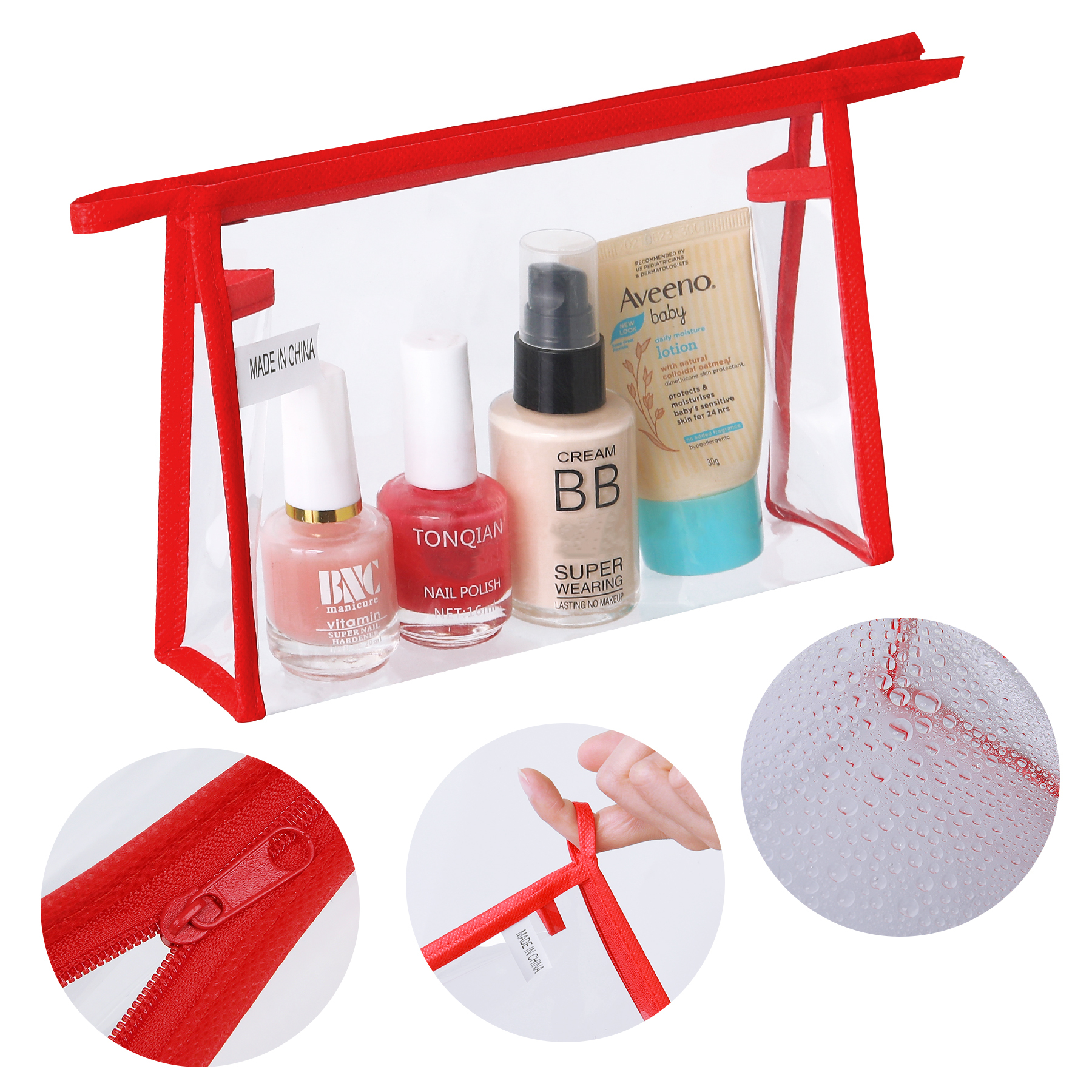 Transparent Travel Security Toiletry Pouch