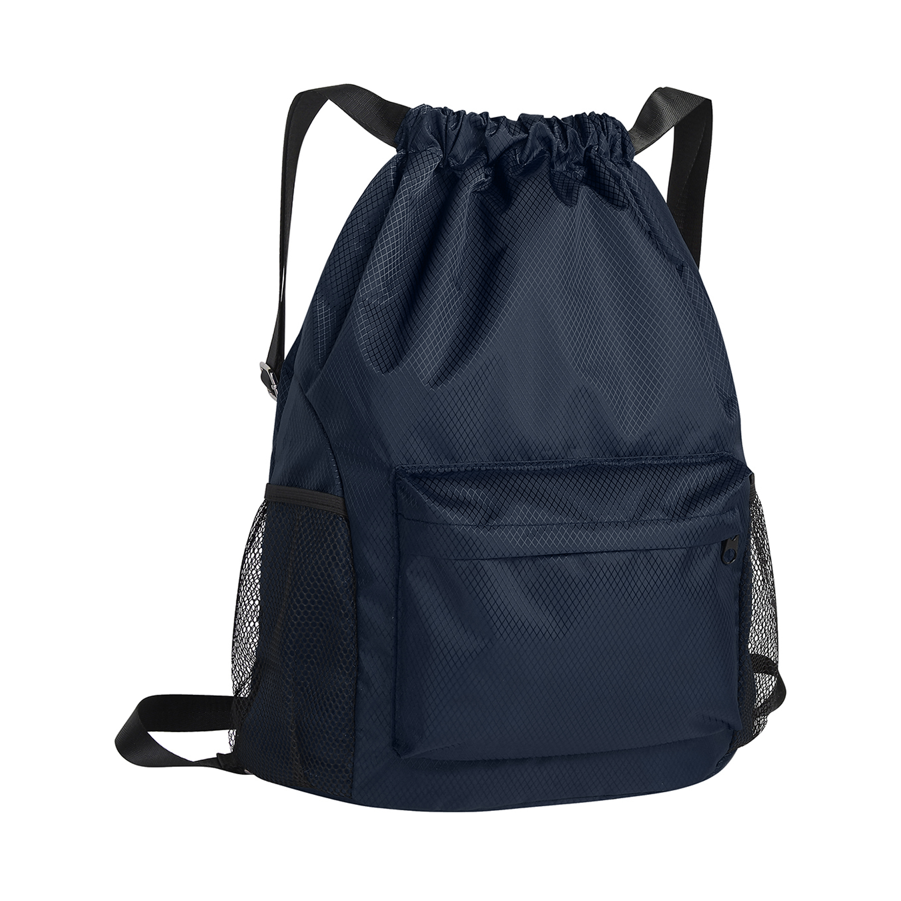 Waterproof Backpack with Drawstring and Mesh Pockets