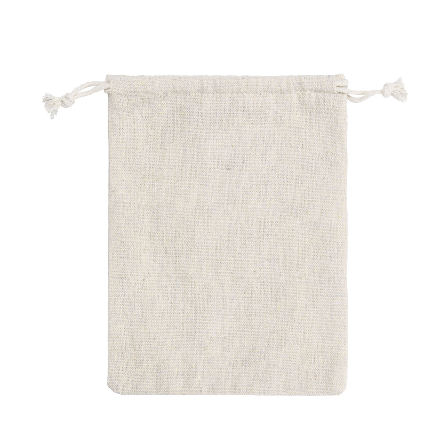 Mini Cotton and Linen Drawstring Bag