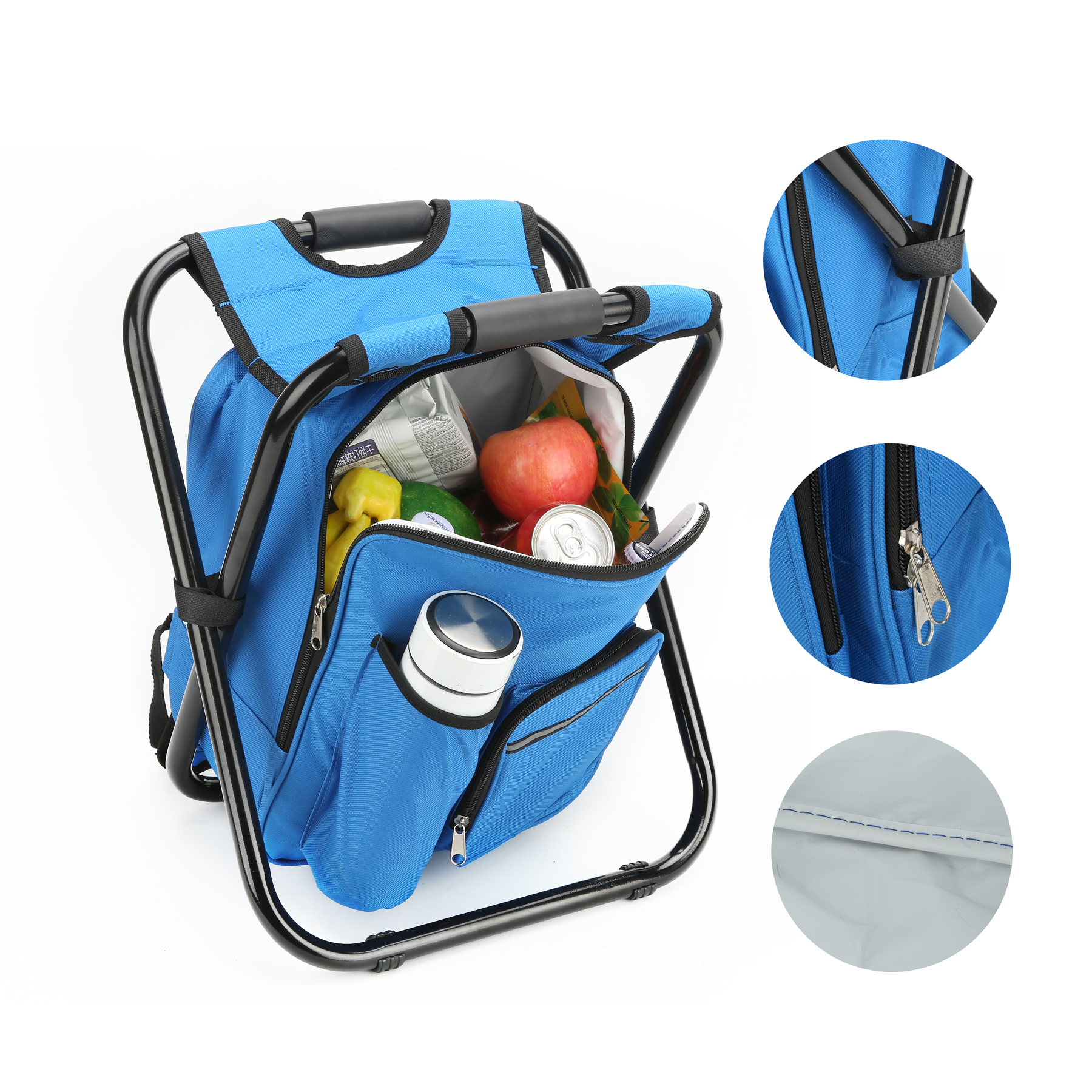 Tri-Function Foldable Cooler Backpack Chair