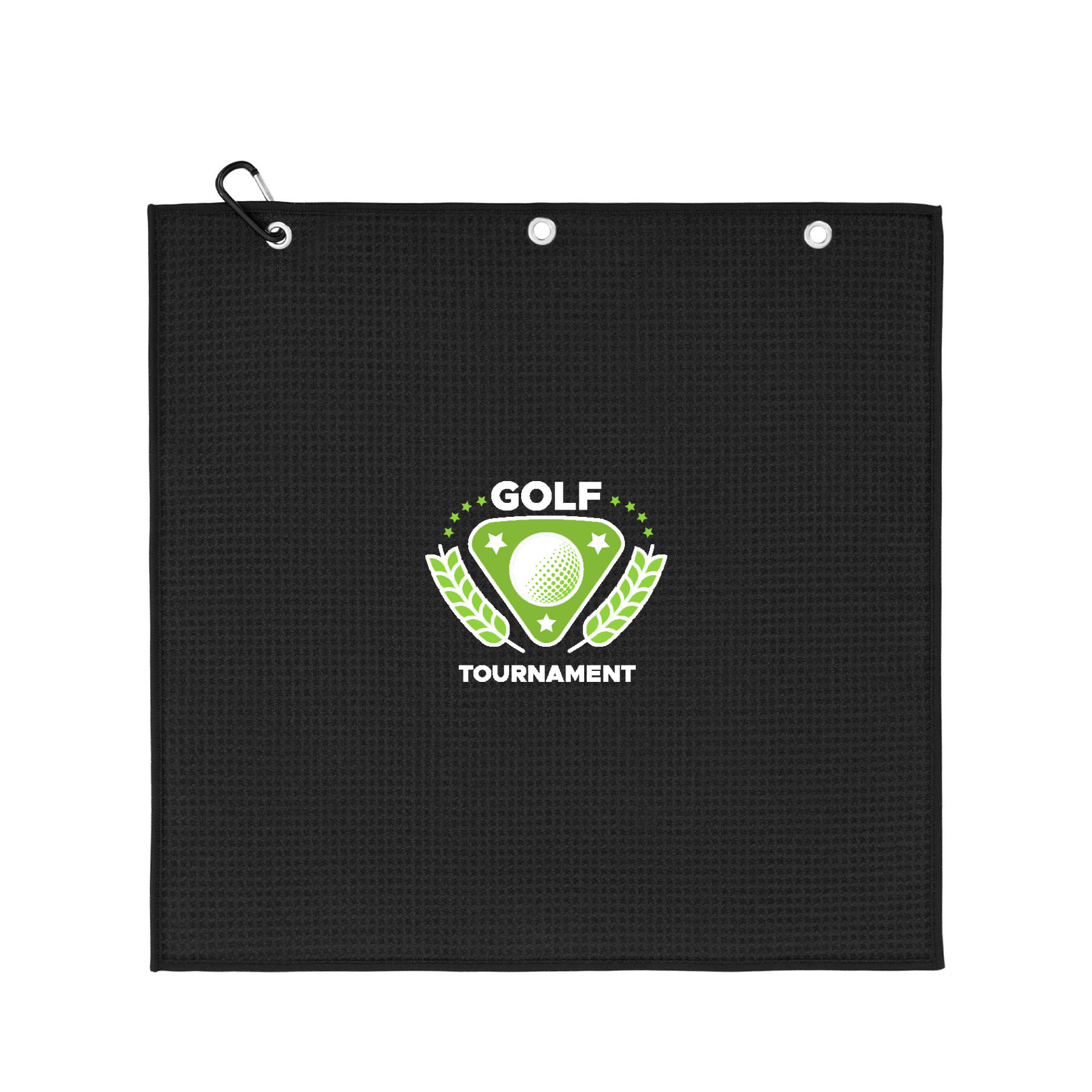 400GSM Waffle Texture Golf Towel with Hook and 3 Holes