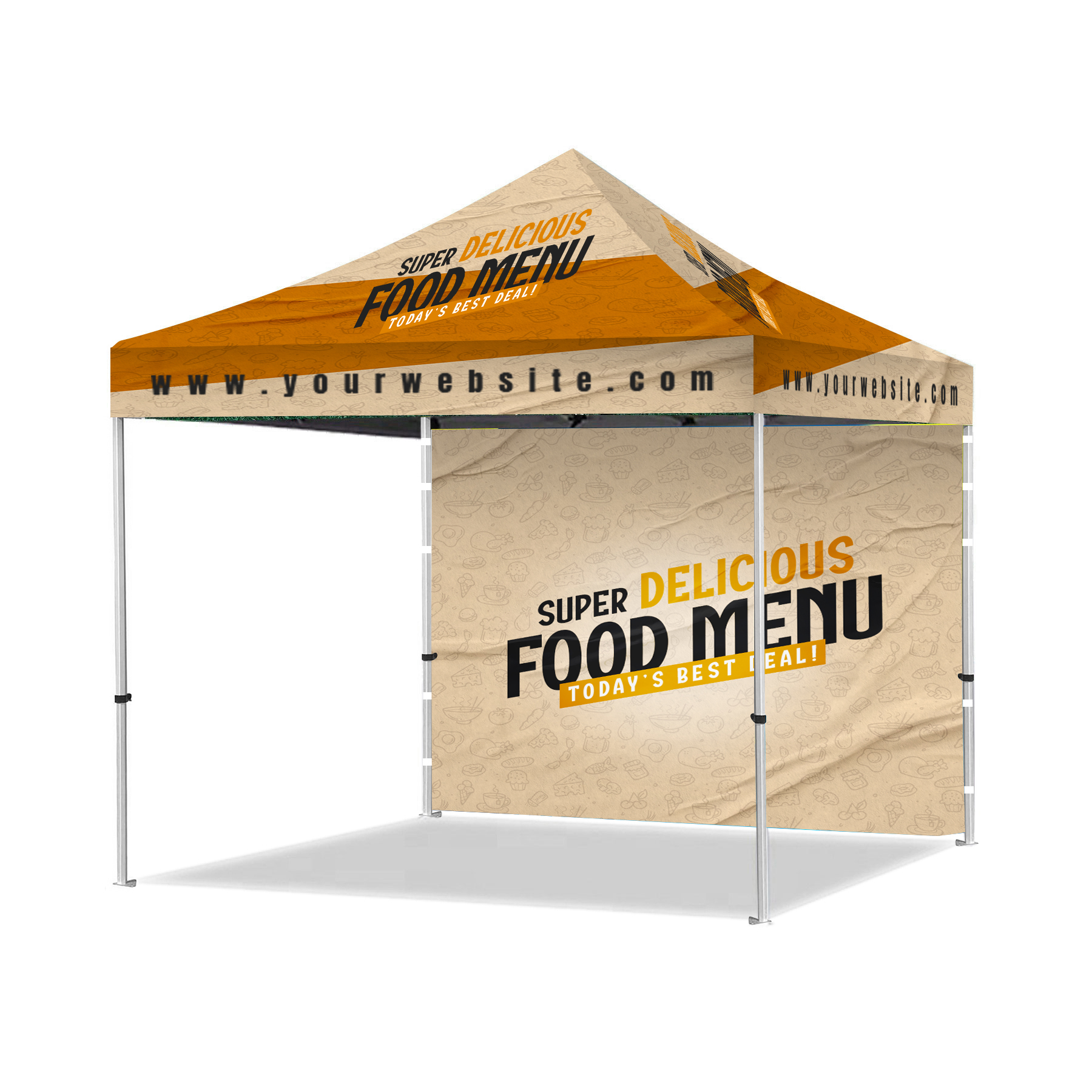 10' Full-Print Dye-Sublimation Tent Wall