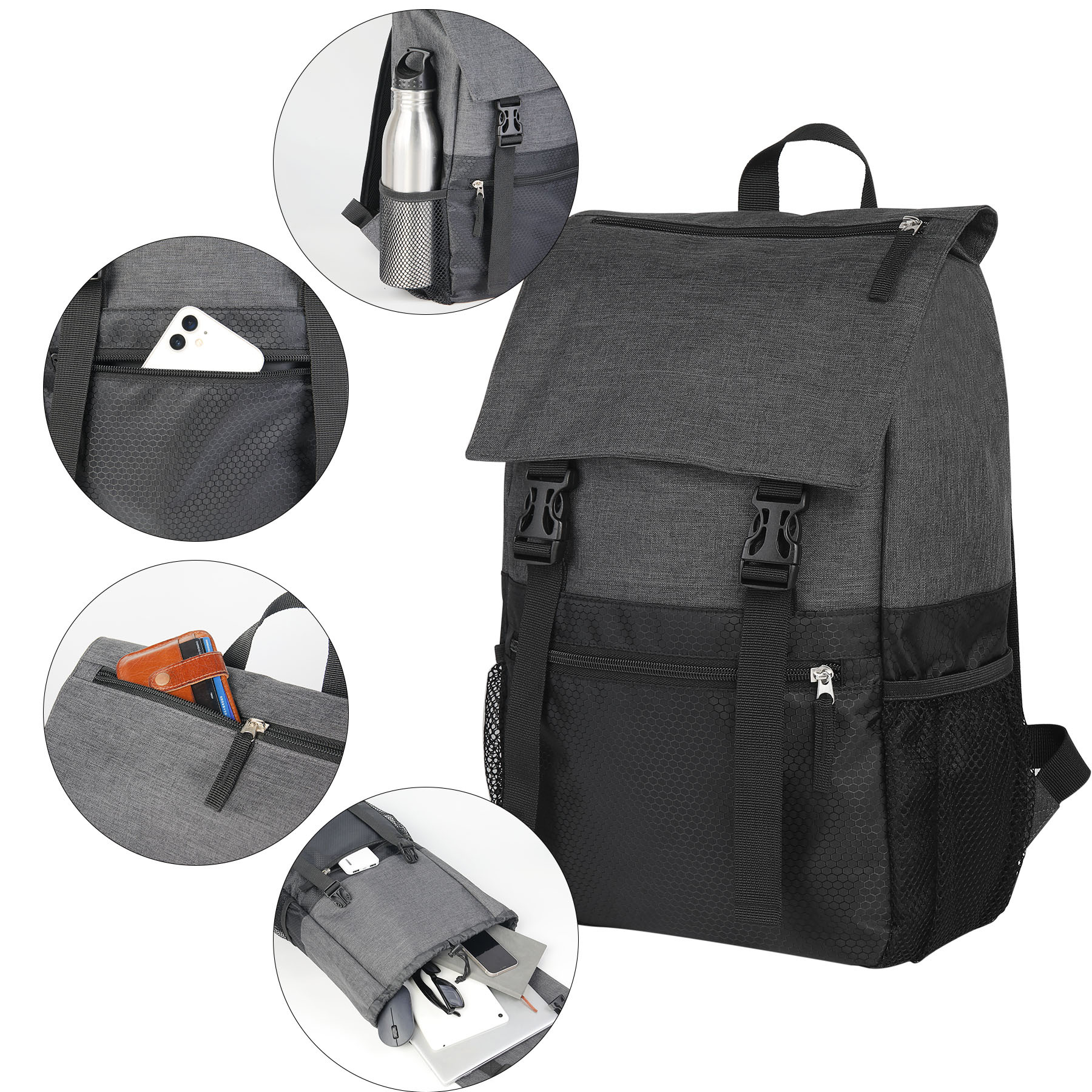 Rucksack Style Backpack