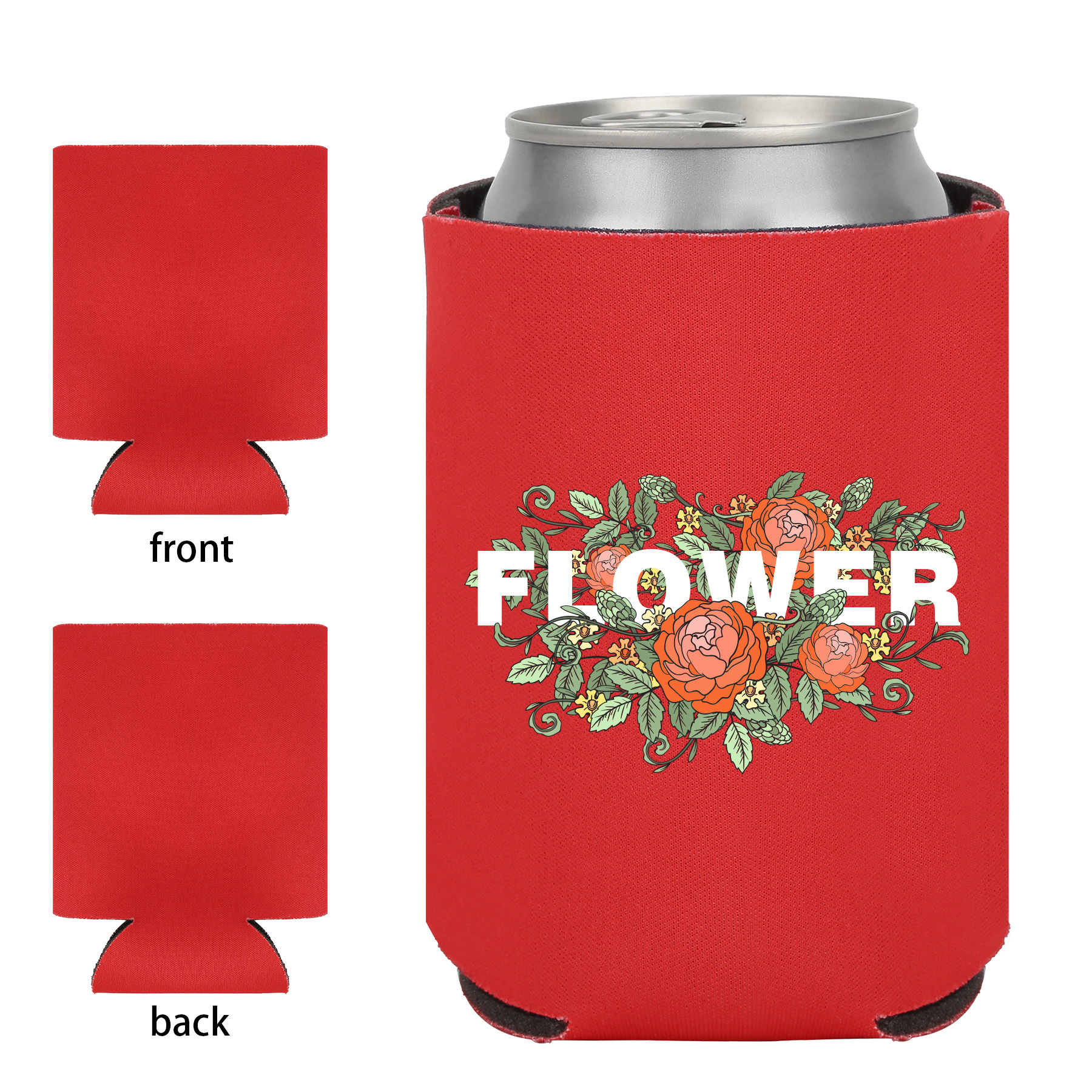 Economy Full Color Foam Can Cooler