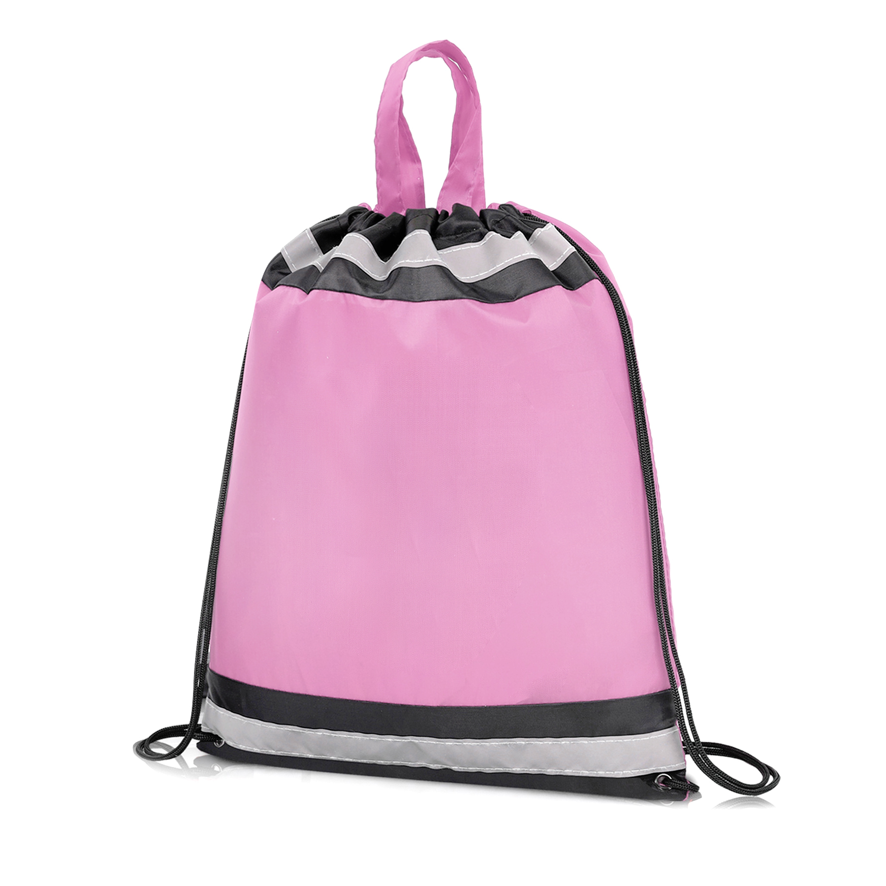 Reflective Polyester Drawstring Backpack