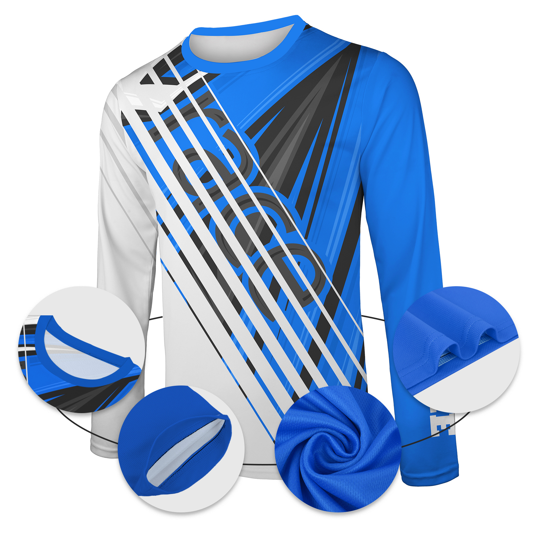 Fishing Long - Sleeve Shirt with UPF 50+ Custom Design