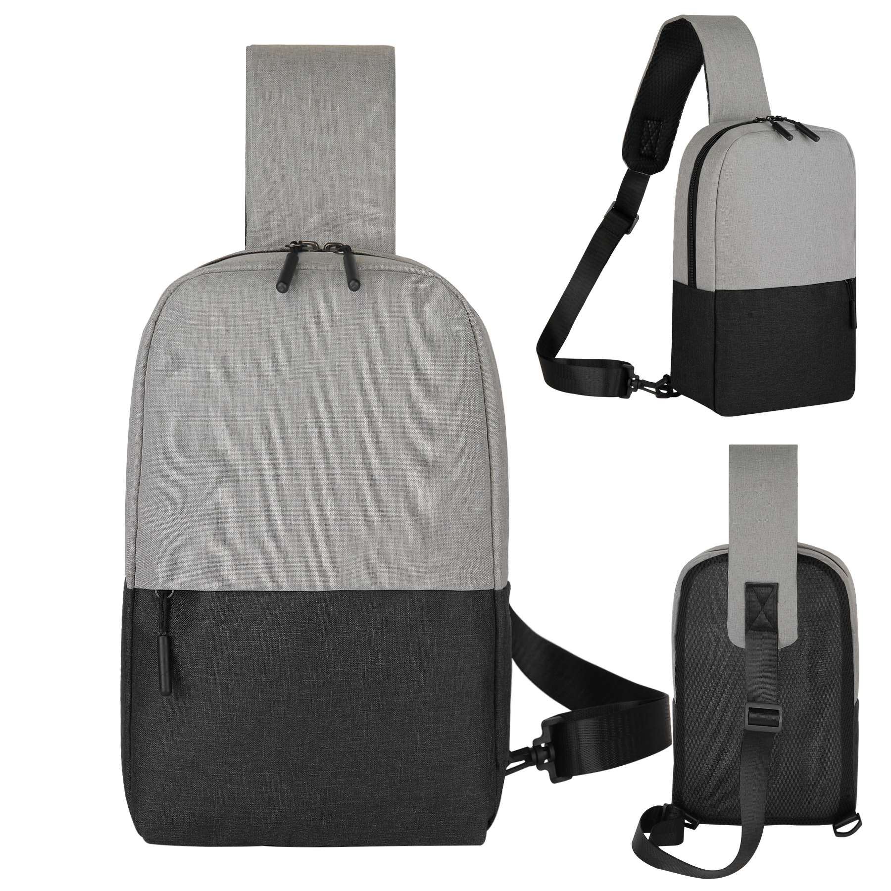 Dual-Tone Crossbody Sling Pack