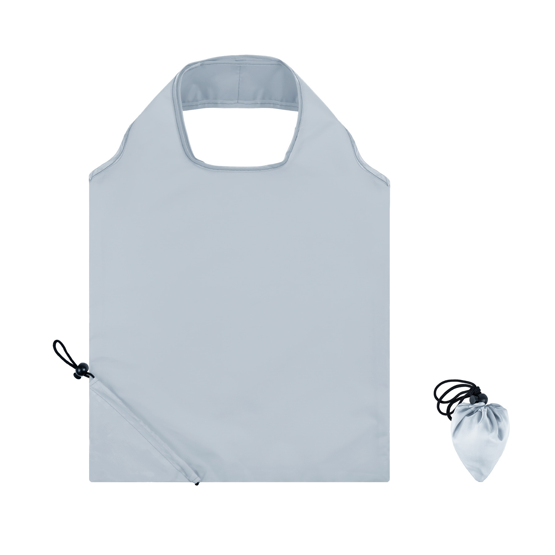 Collapsible Drawstring Shopping Tote