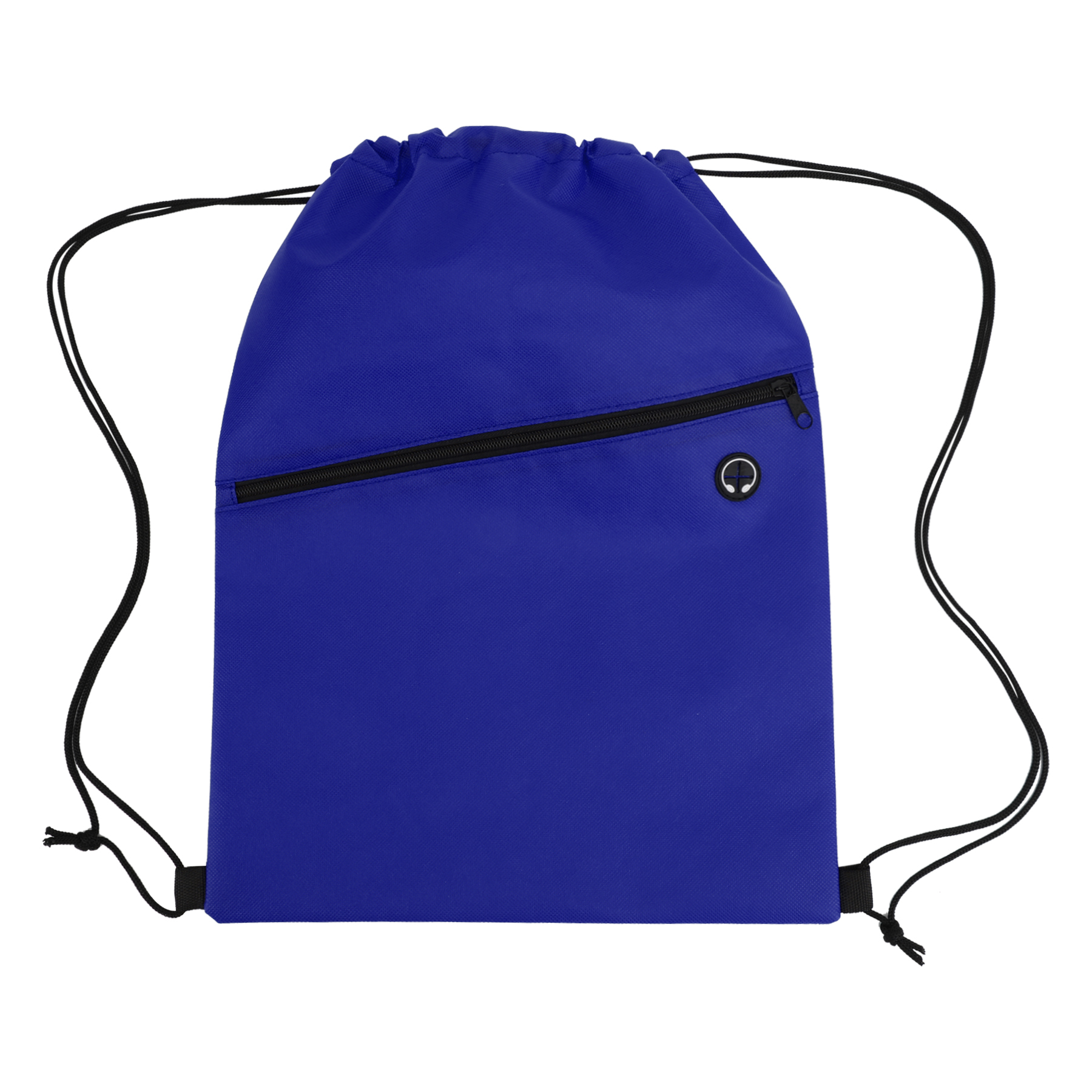 Non-Woven Drawstring Bag with Headphone Port