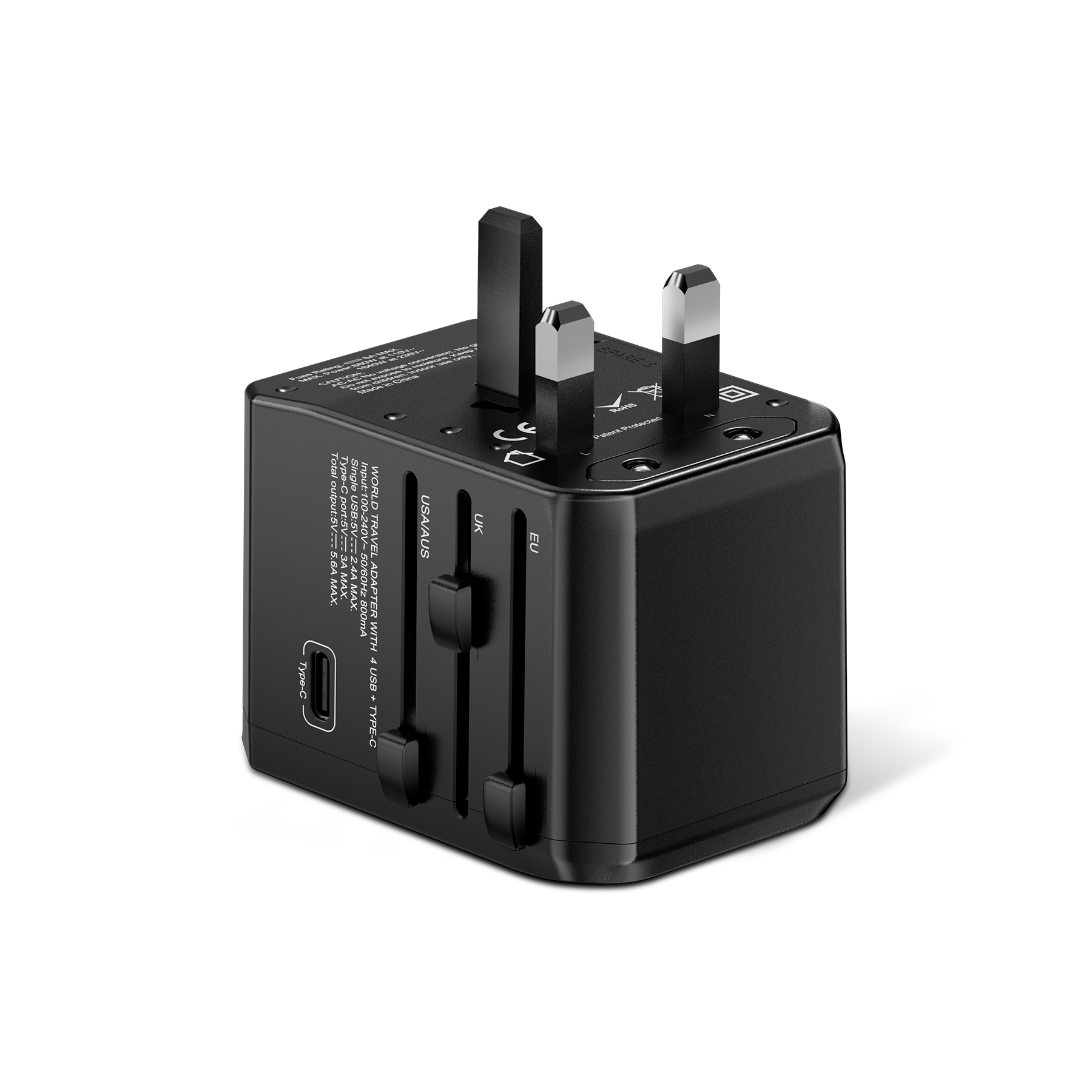 5 USB Port Travel Adapter
