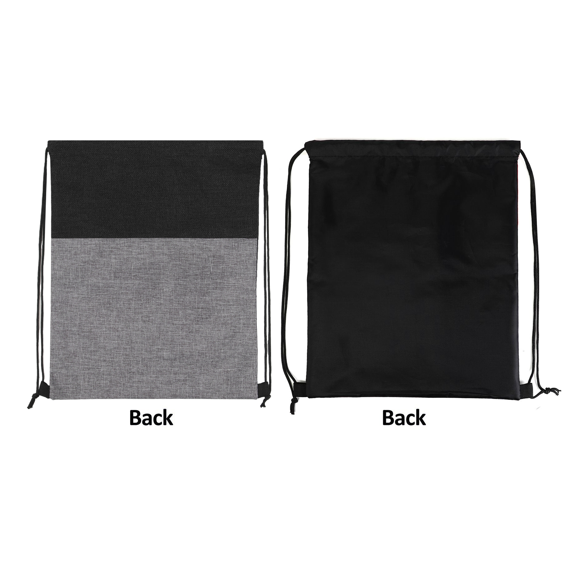 Heathered Jute Drawstring Bag