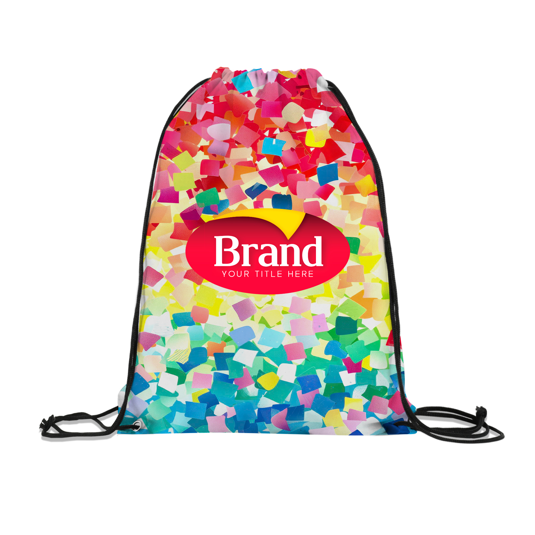 14" x 17" Dye-Sublimated Drawstring Bag