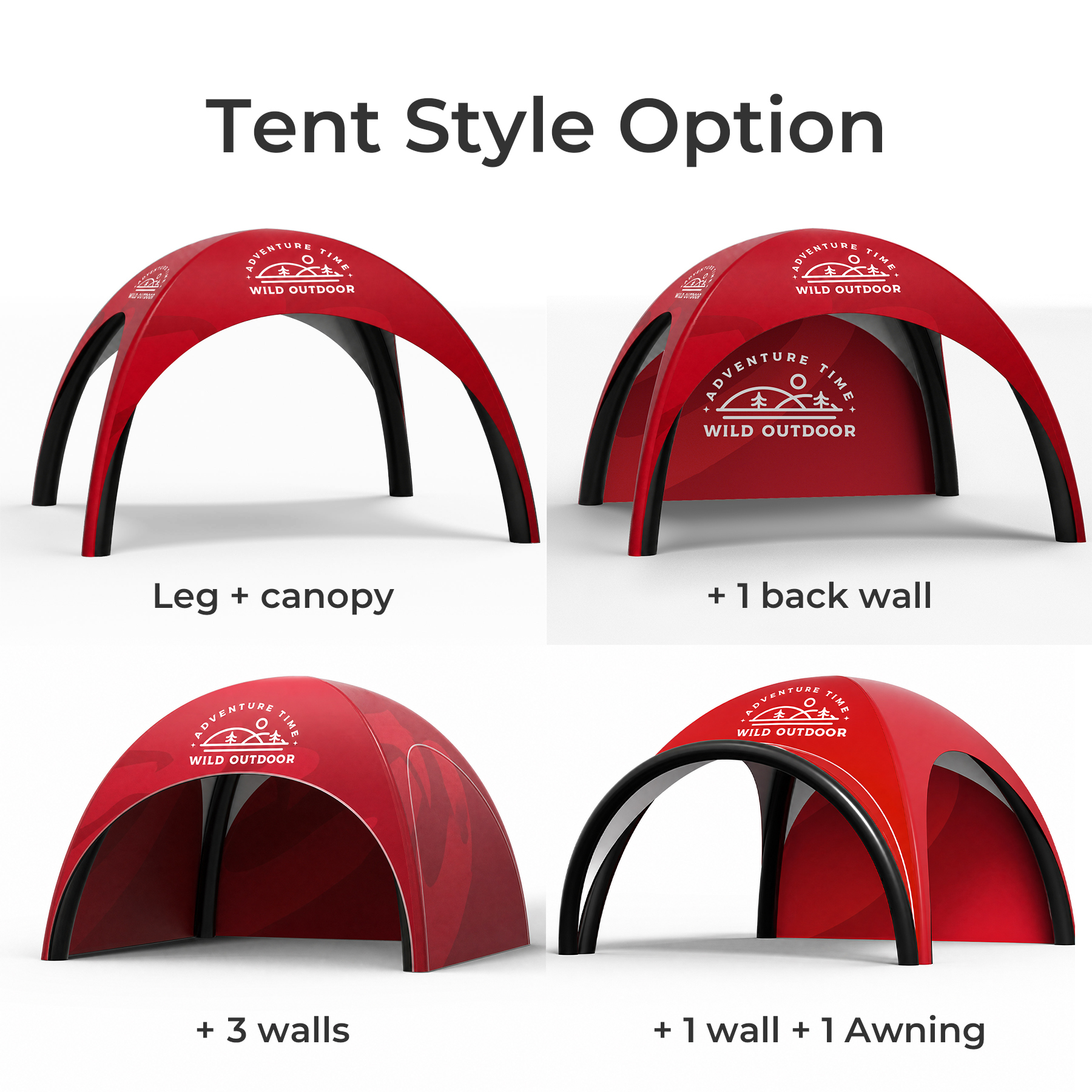 10'X10' AirDome Inflatable Canopy Featuring Full-Color Dye Sublimation Print