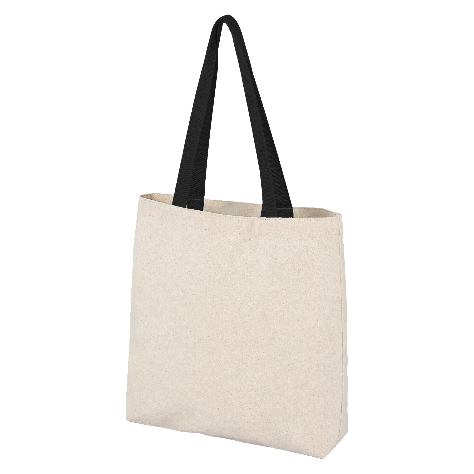 Premium 8oz Canvas Tote Bag with Contrast Web Straps