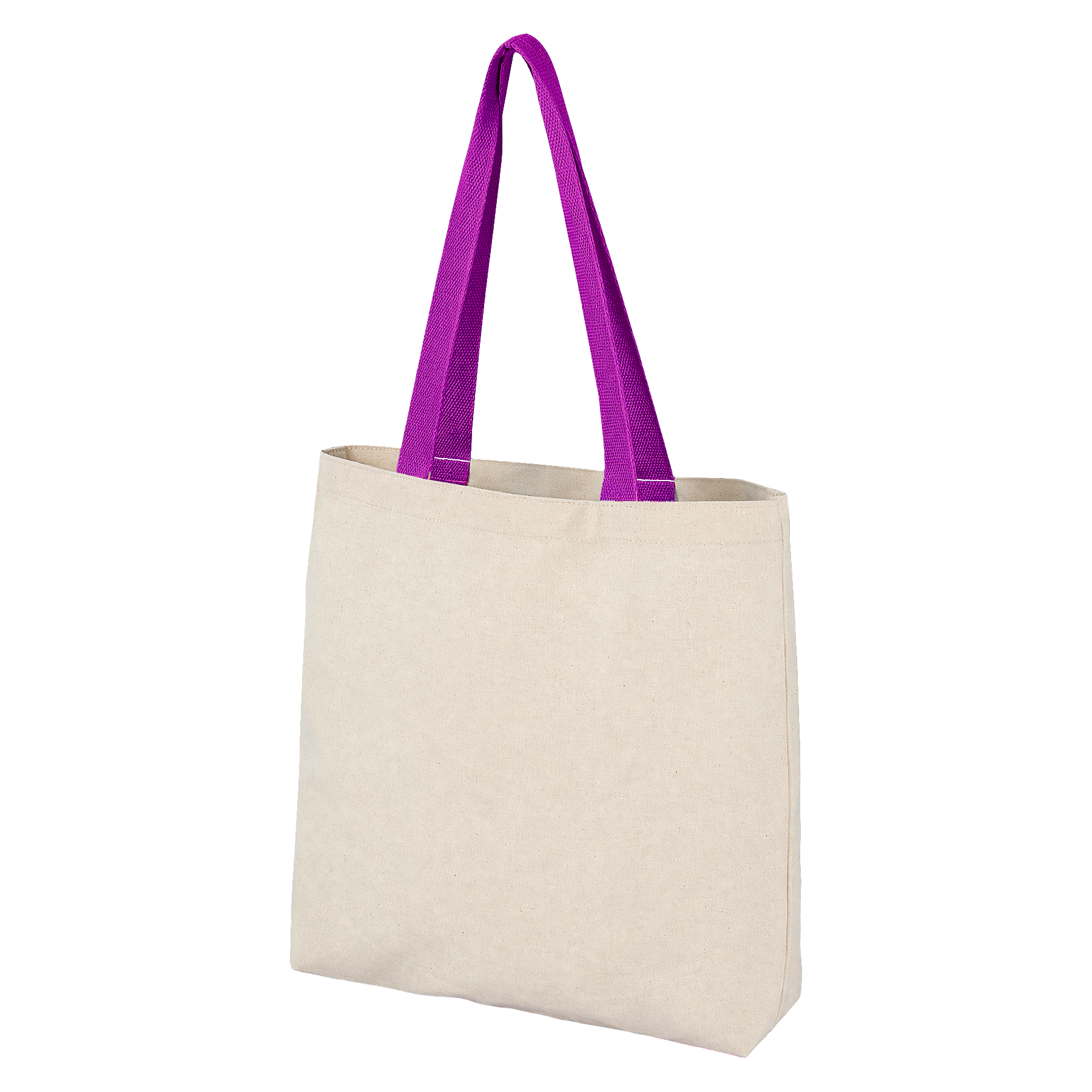 Premium 8oz Canvas Tote Bag with Contrast Web Straps