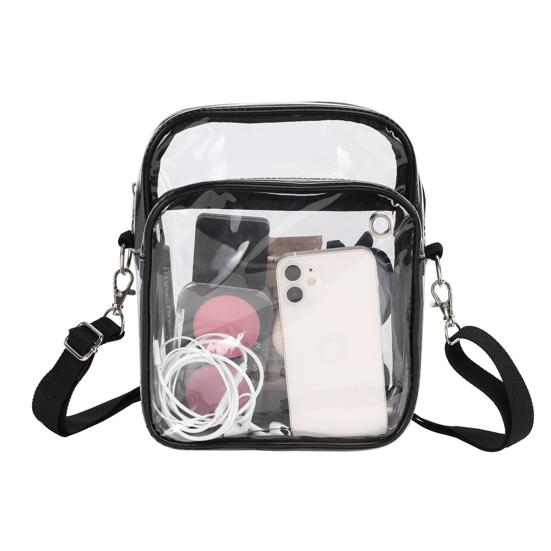 Transparent PVC Crossbody Shoulder Bag