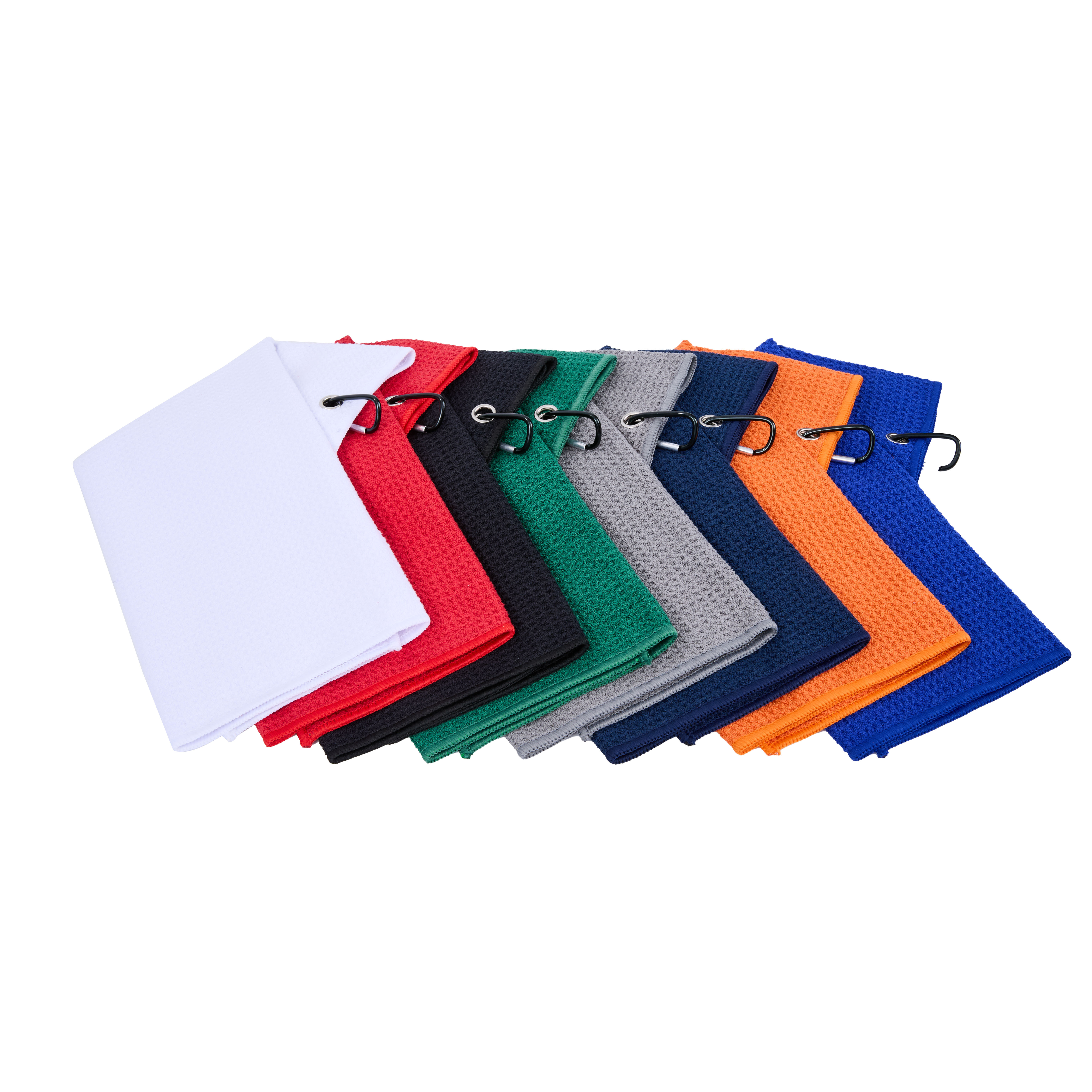 400GSM Waffle Texture Golf Towel with Hook and 3 Holes