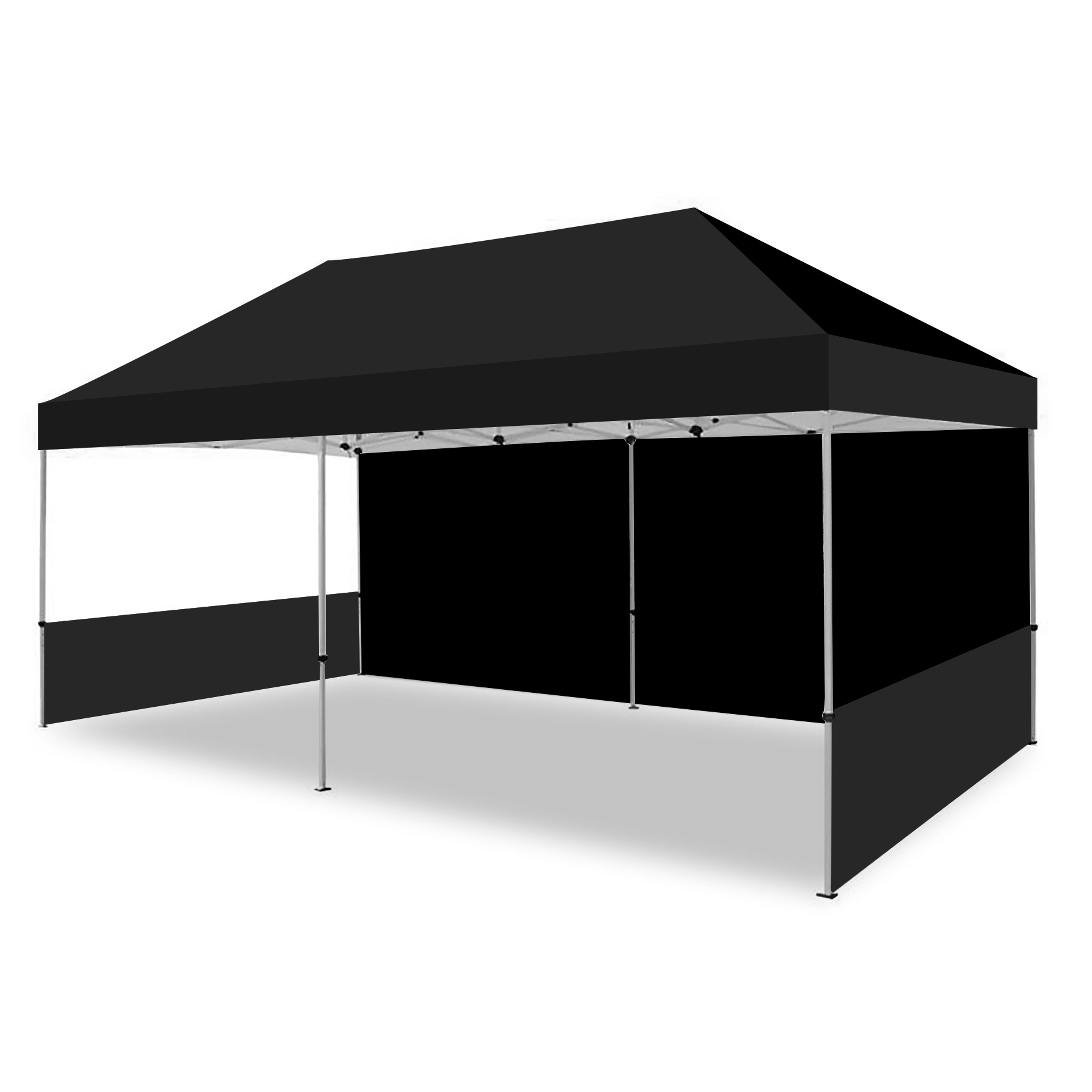 10'x20' Hexagonal Aluminum Pop-Up Tent with Sublimated Canopy & Full/Half Walls