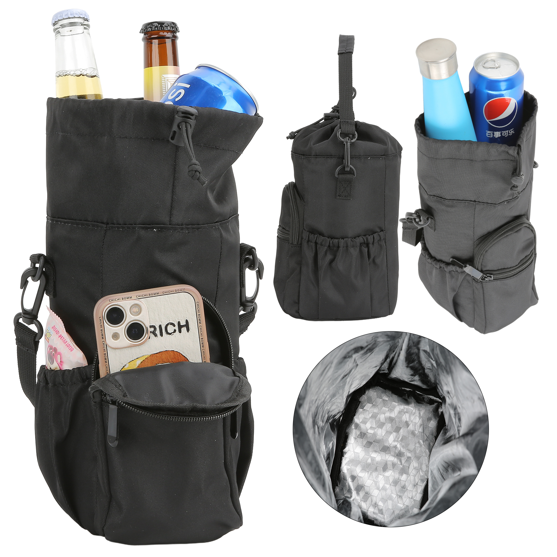 Golf Cooler Sling Drawstring Bag