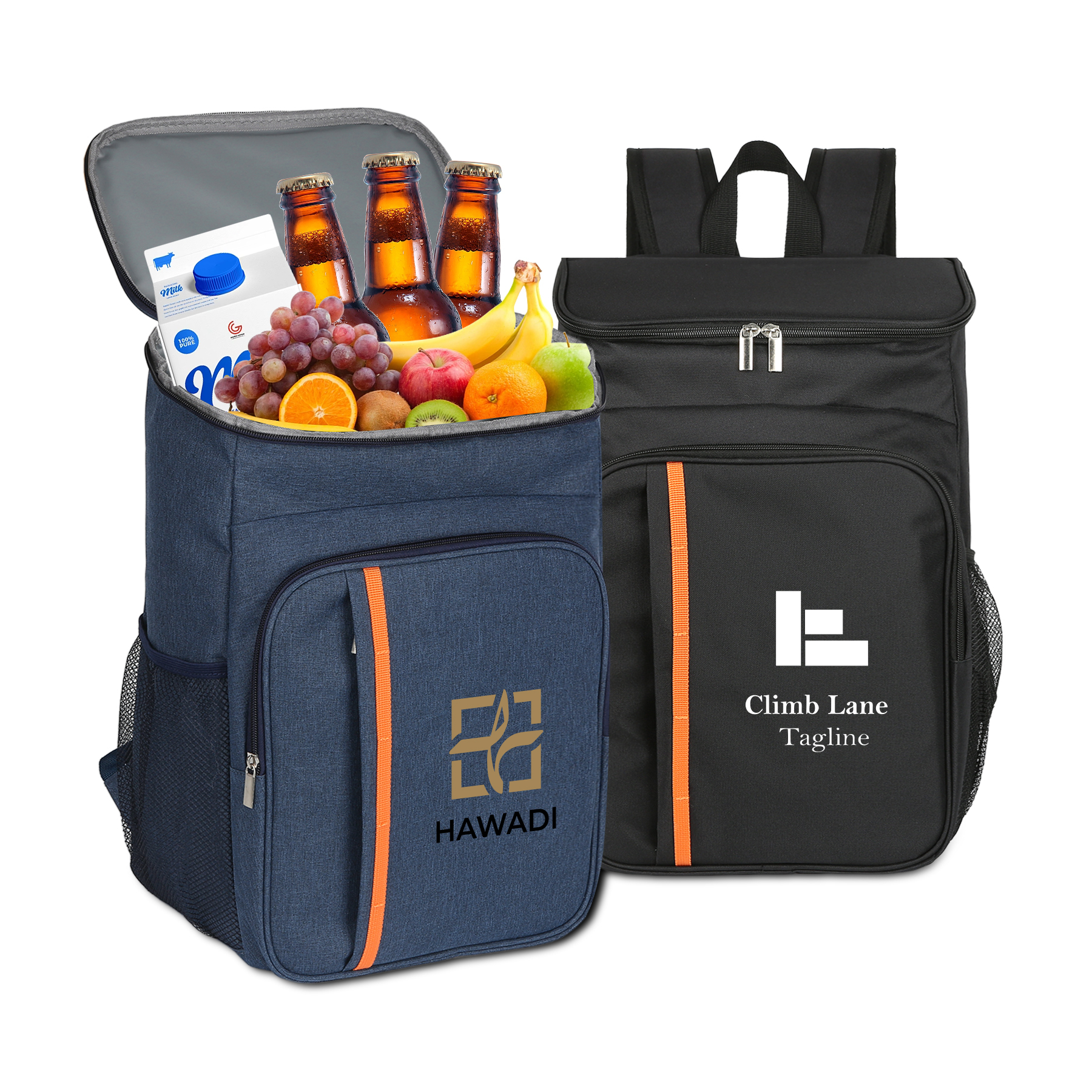 Leakproof 24 Can Backpack Peva Lined Cooler - 11.4" X 16.5" X 7.5