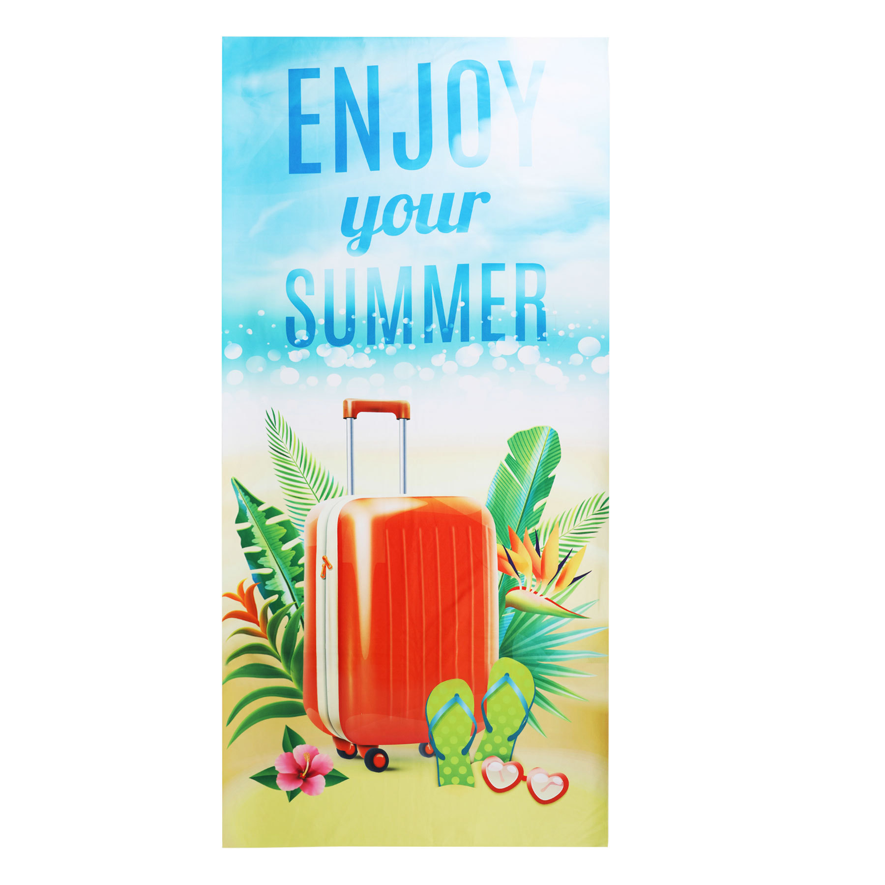 Oversized 30x60 Inch Full-Color Printed Microfiber Beach Towel