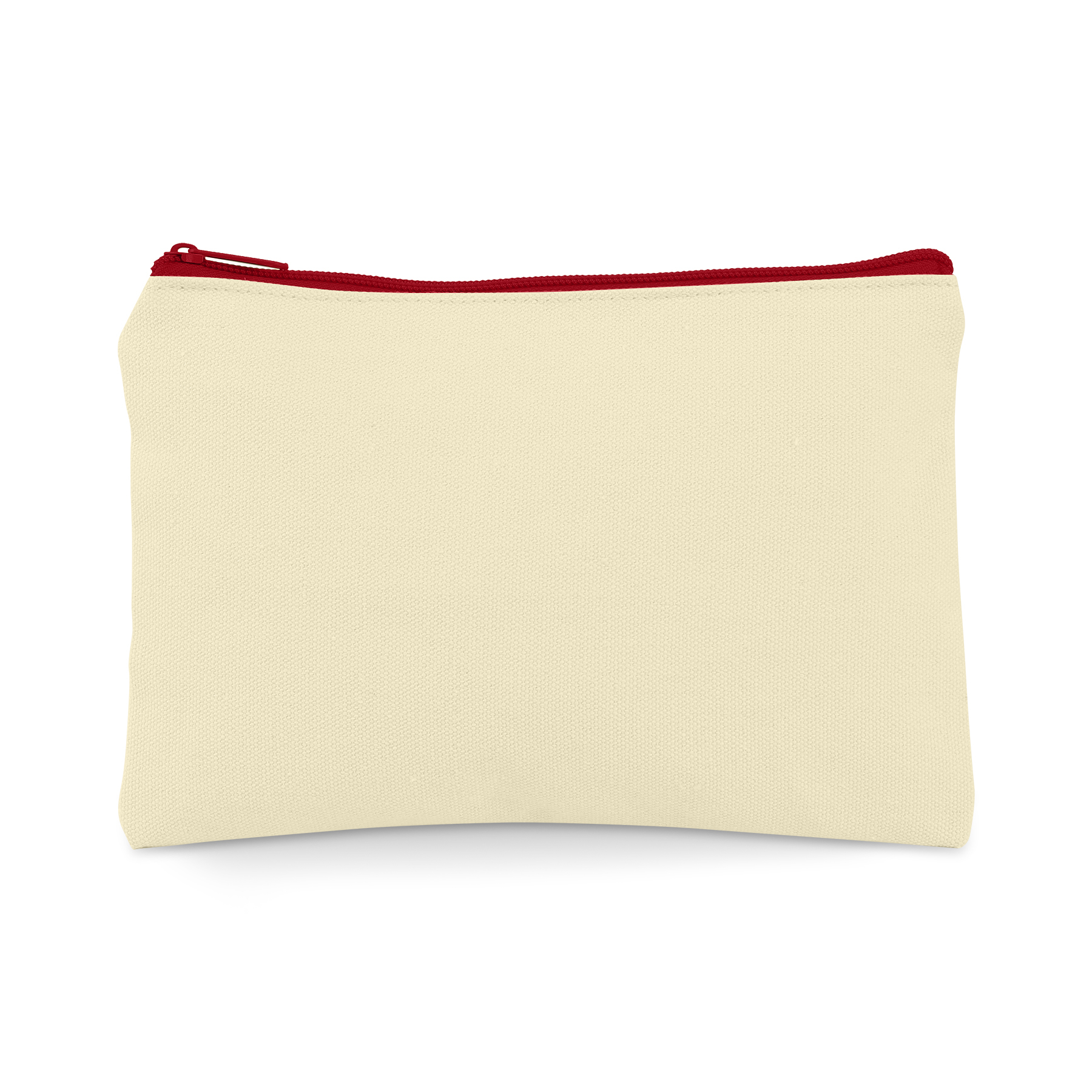 Canvas Zipper Bag - 9"x6" Cotton Utility Pouch