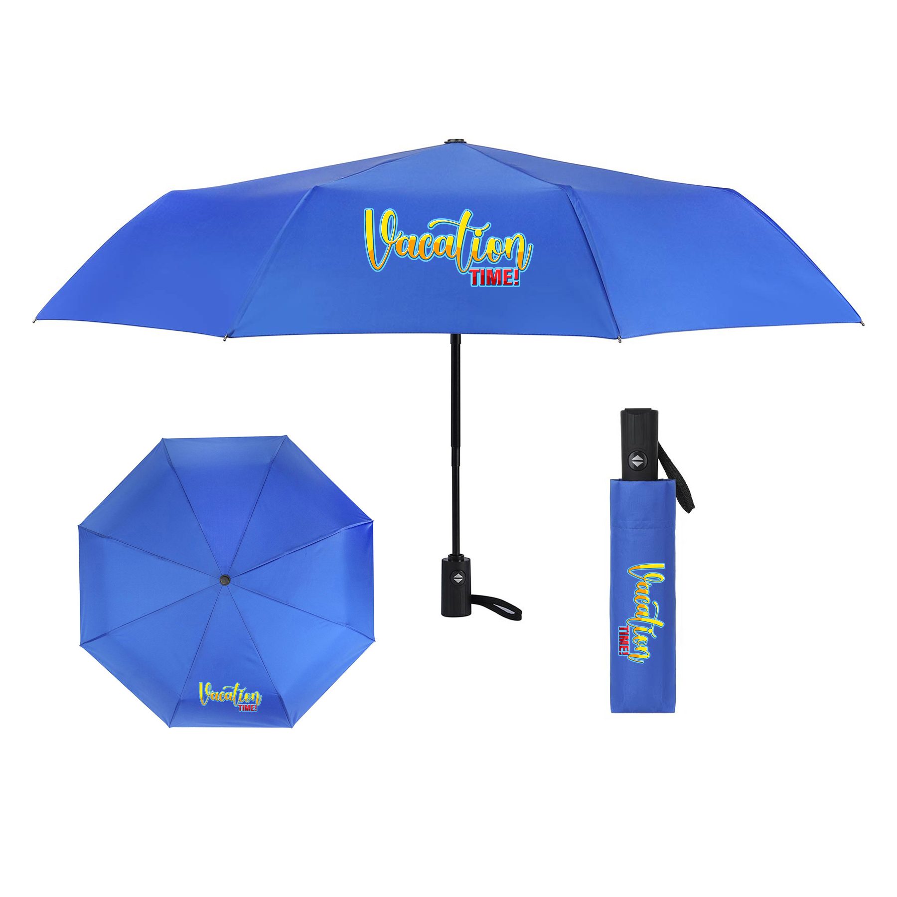 Auto Open Folding Umbrella (42 Inch Arc)