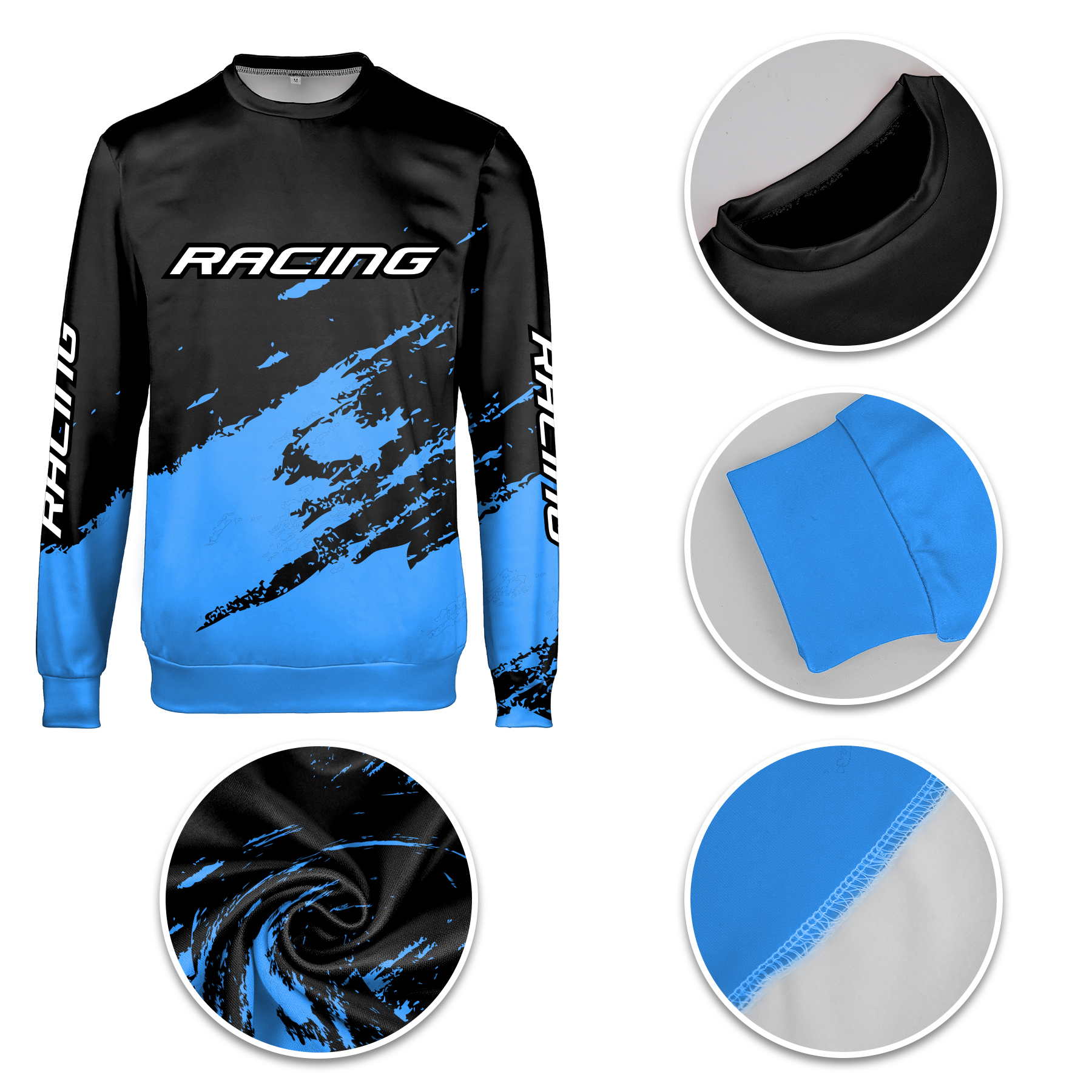 Fully Sublimated Crew Neck Sweatshirts