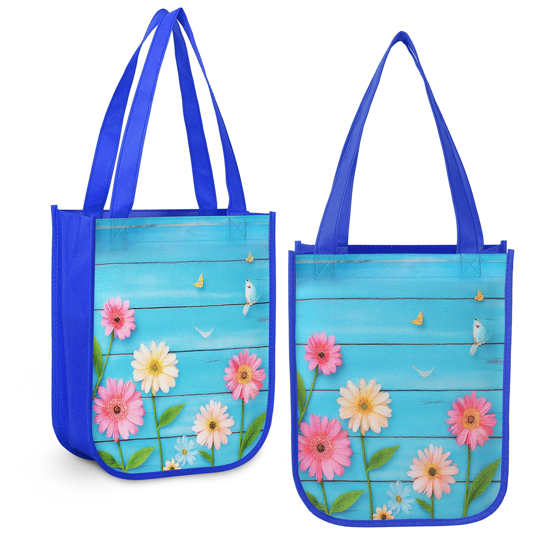 Laminated Curved-Base Non-Woven Gift Bag
