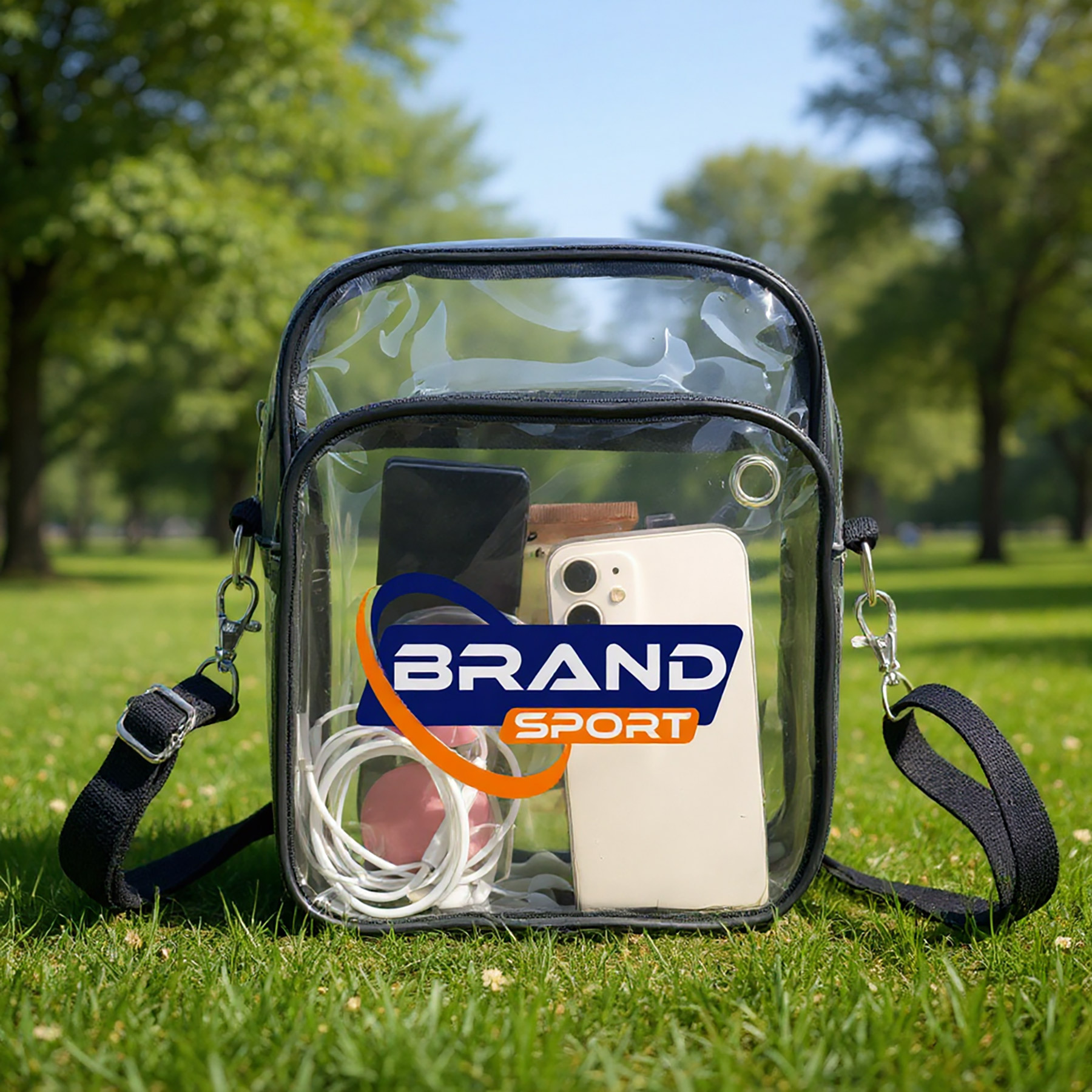 Transparent PVC Crossbody Shoulder Bag