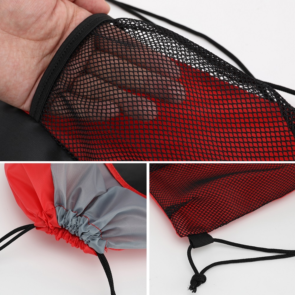 Slant Pocket Drawstring Backpack