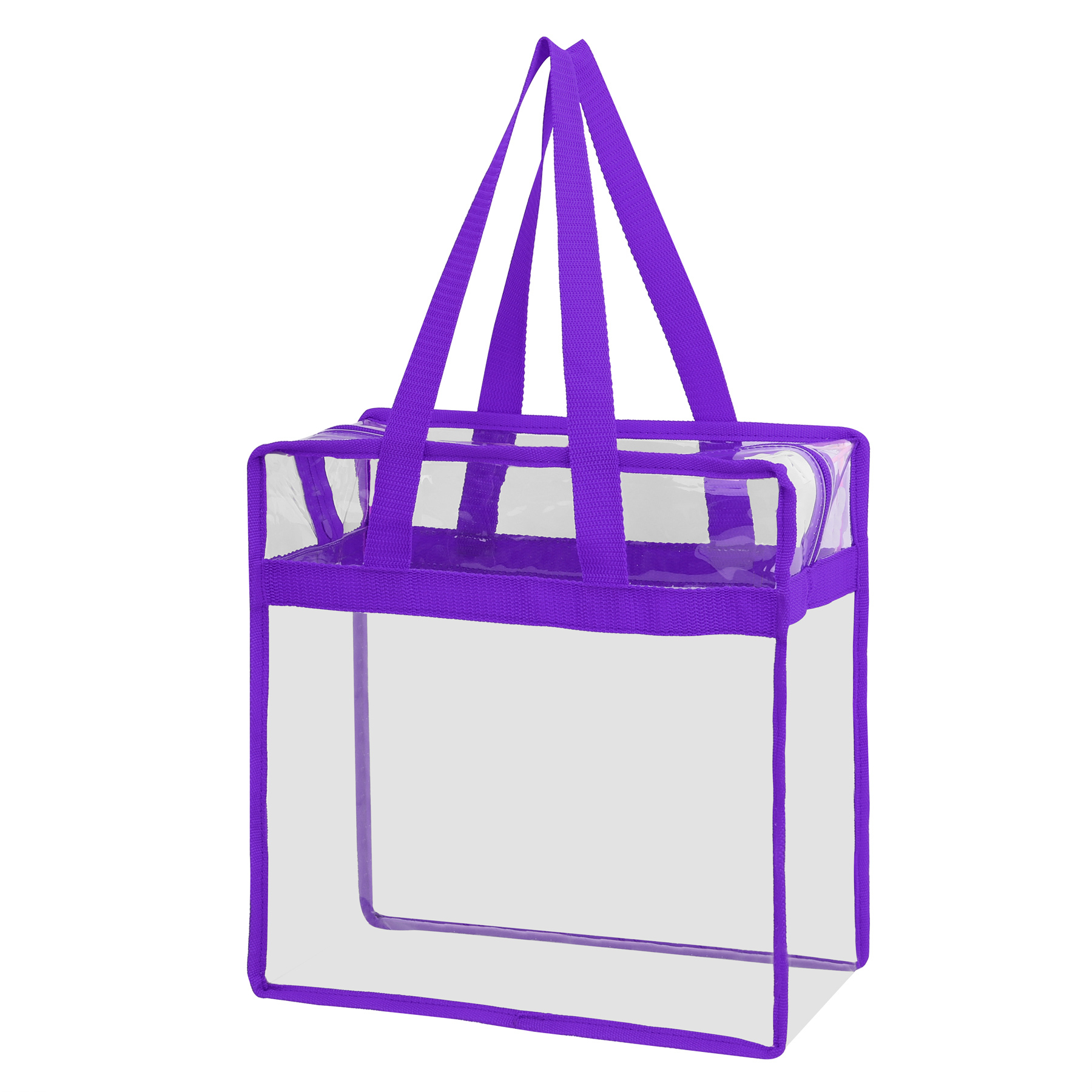 Stadium Approved  Transparent Zipper Tote Bag