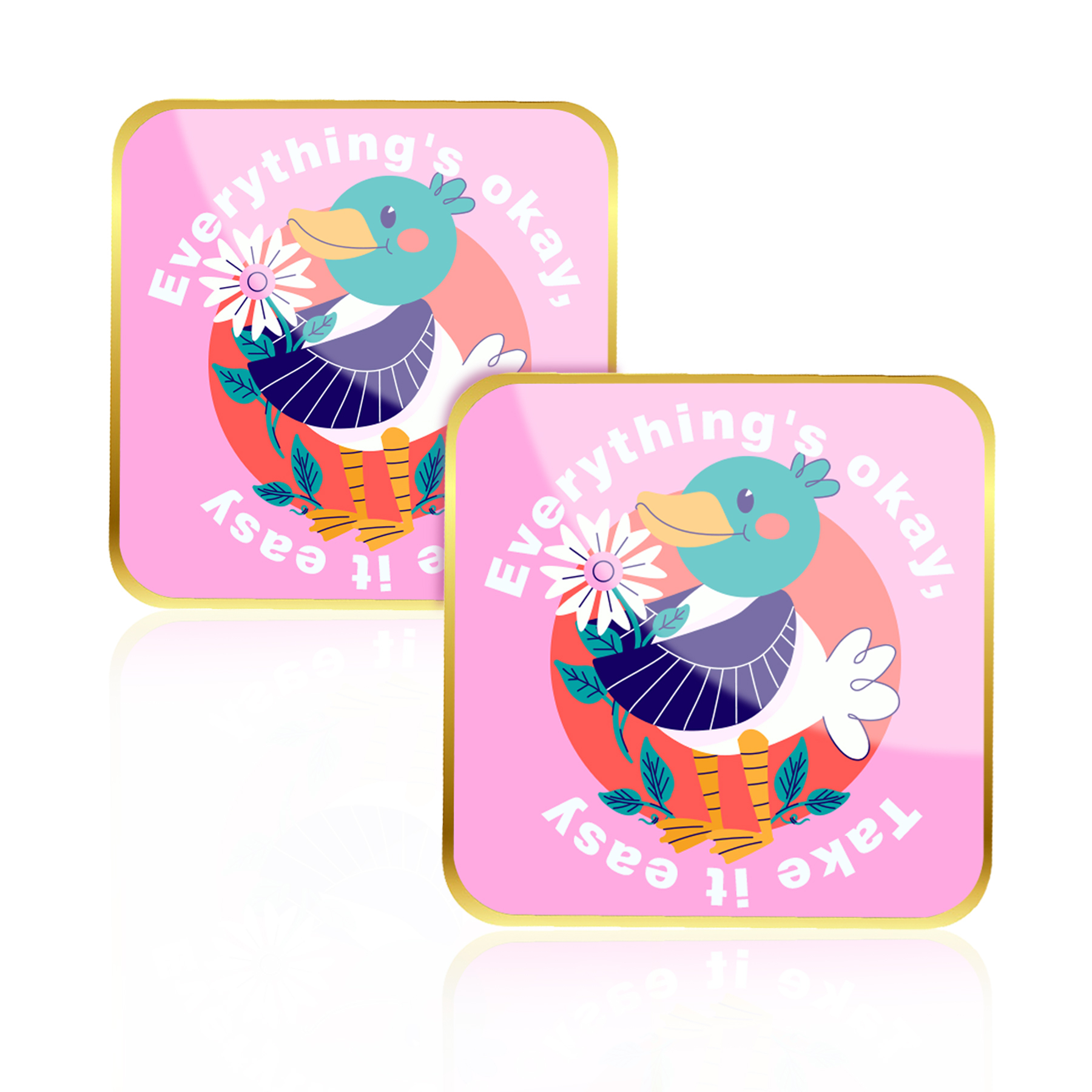 Pre-Printed Epoxy-Coated Lapel Pins (Standard Designs)