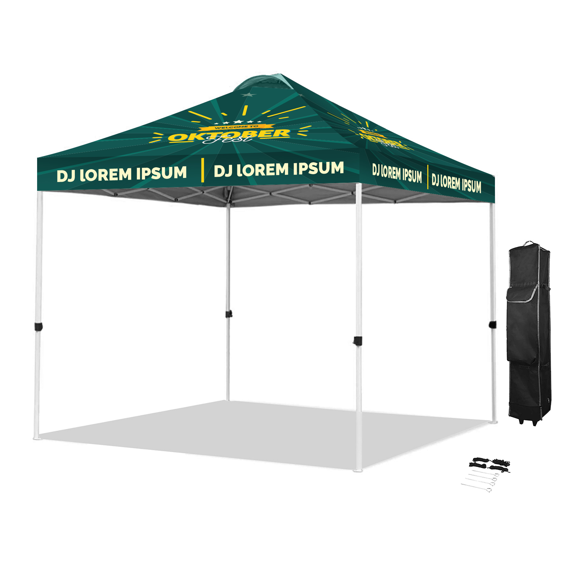 10' Pop-Up Shade Tent - Ventilated 600D Polyester