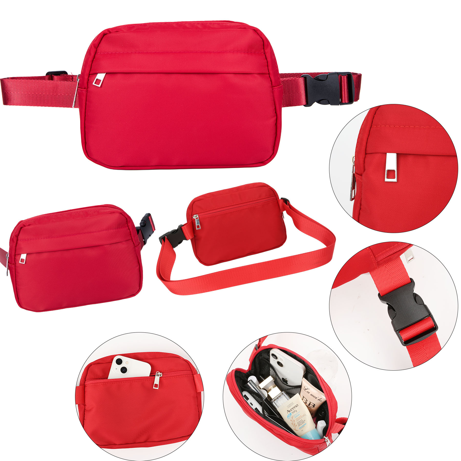 Waterproof Nylon Fanny Pack for Everyday Use